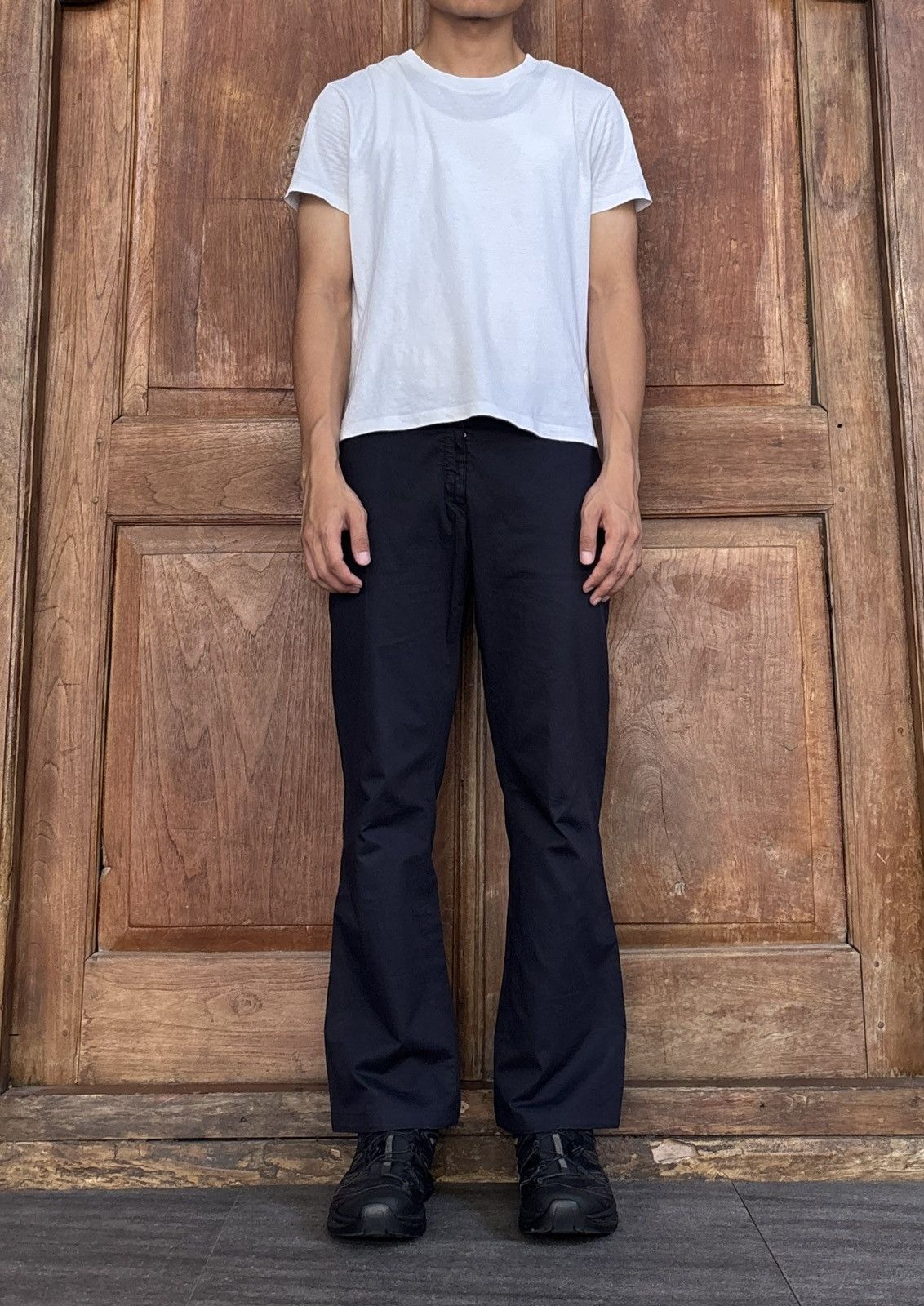 Prada FREE TAX! 2000s Flared Cropped Pants Size US 29 - 1 Thumbnail