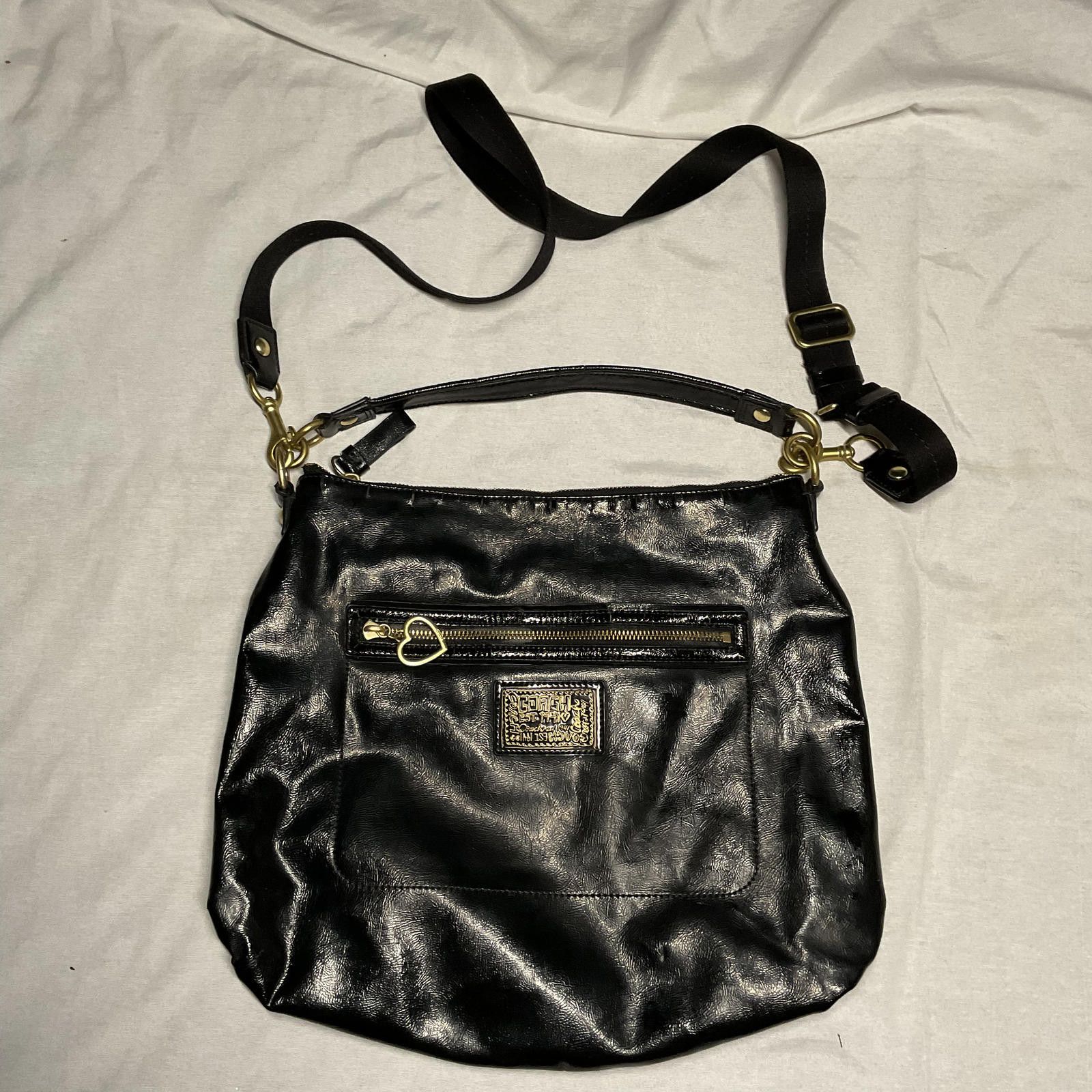 Black poppy coach bag