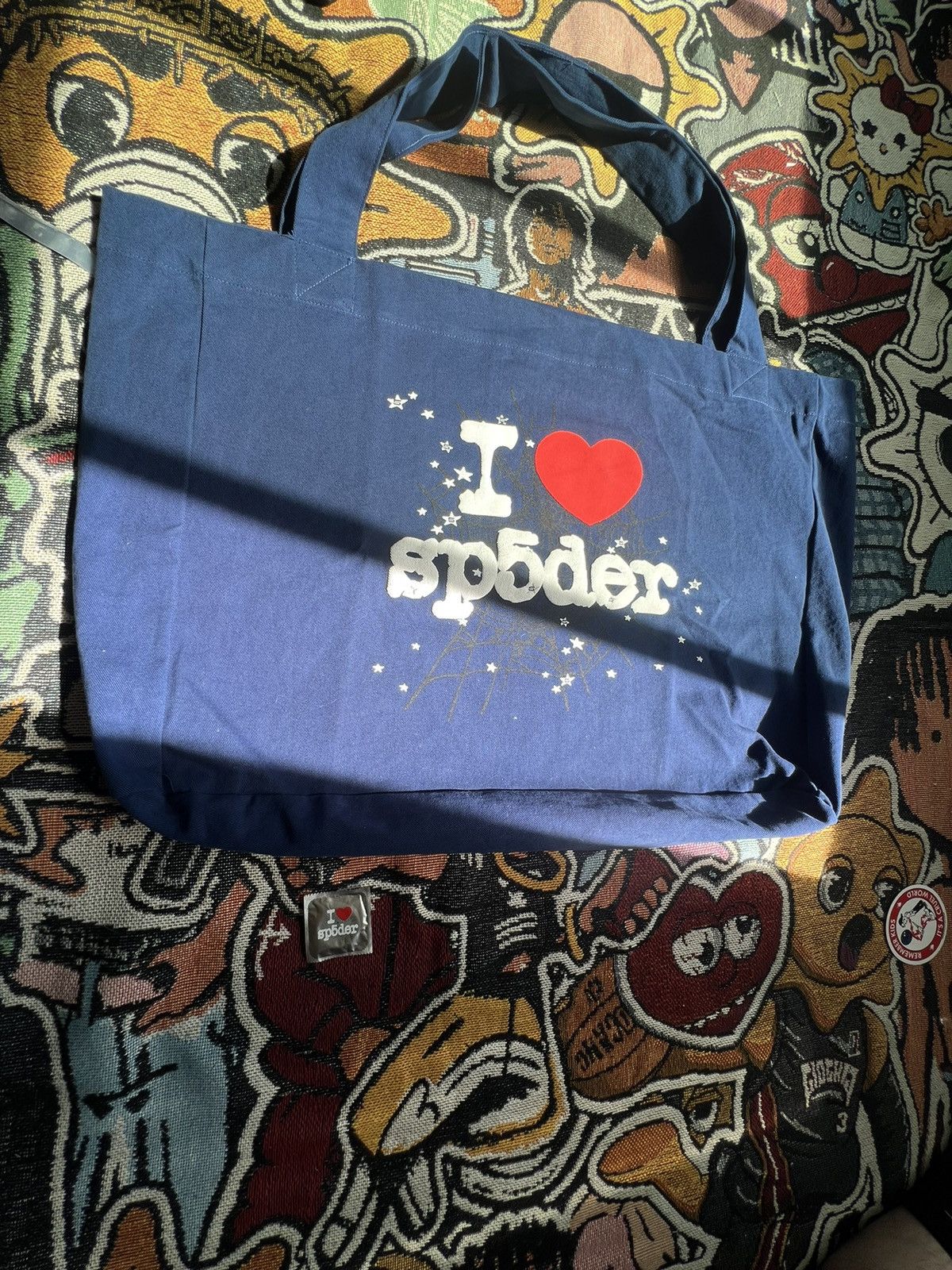 Sp5der 🩻Sp5der Souvenir Xl Tote Bag🩻 Size ONE SIZE - 9 Thumbnail