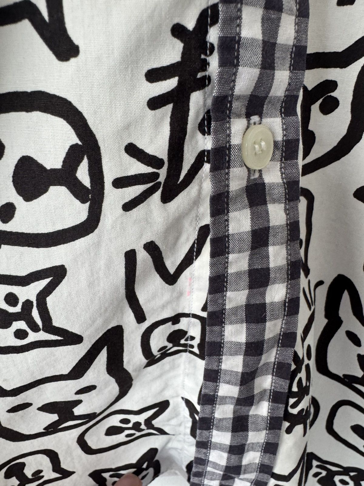 Comme des Garcons Black AD2013 Painted Cat Shirt Size US M / EU 48-50 / 2 - 4 Thumbnail