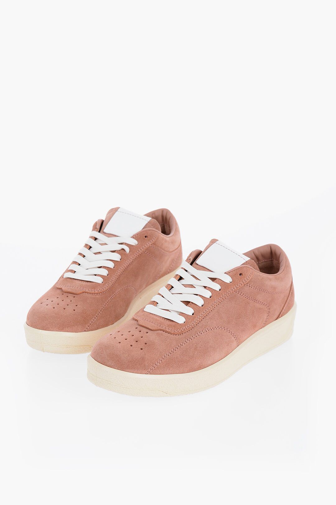 Jil Sander og1mm0625 Suede Low-Top Sneakers in Pink Size US 10 / EU 43 - 2 Thumbnail