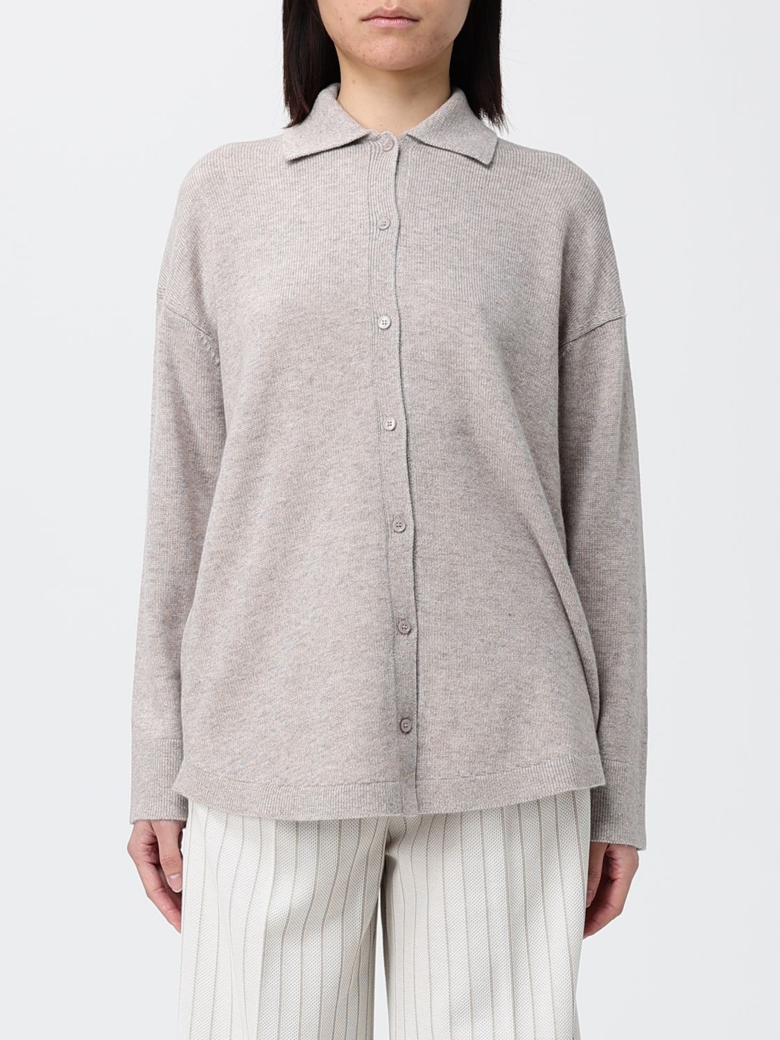 Max Mara Max Mara Polo Shirt Woman Beige Size M / US 6-8 / IT 42-44 - 1 Thumbnail