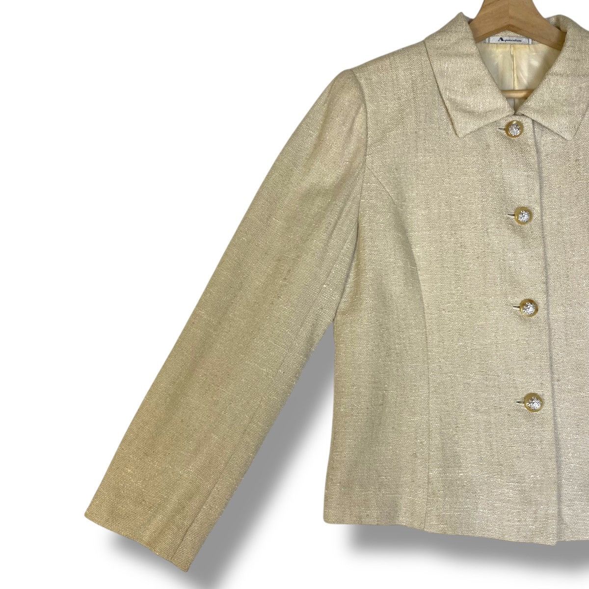 Aquascutum Aquascutum Tweed Linen Blazer Size M / US 6-8 / IT 42-44 - 2 Thumbnail