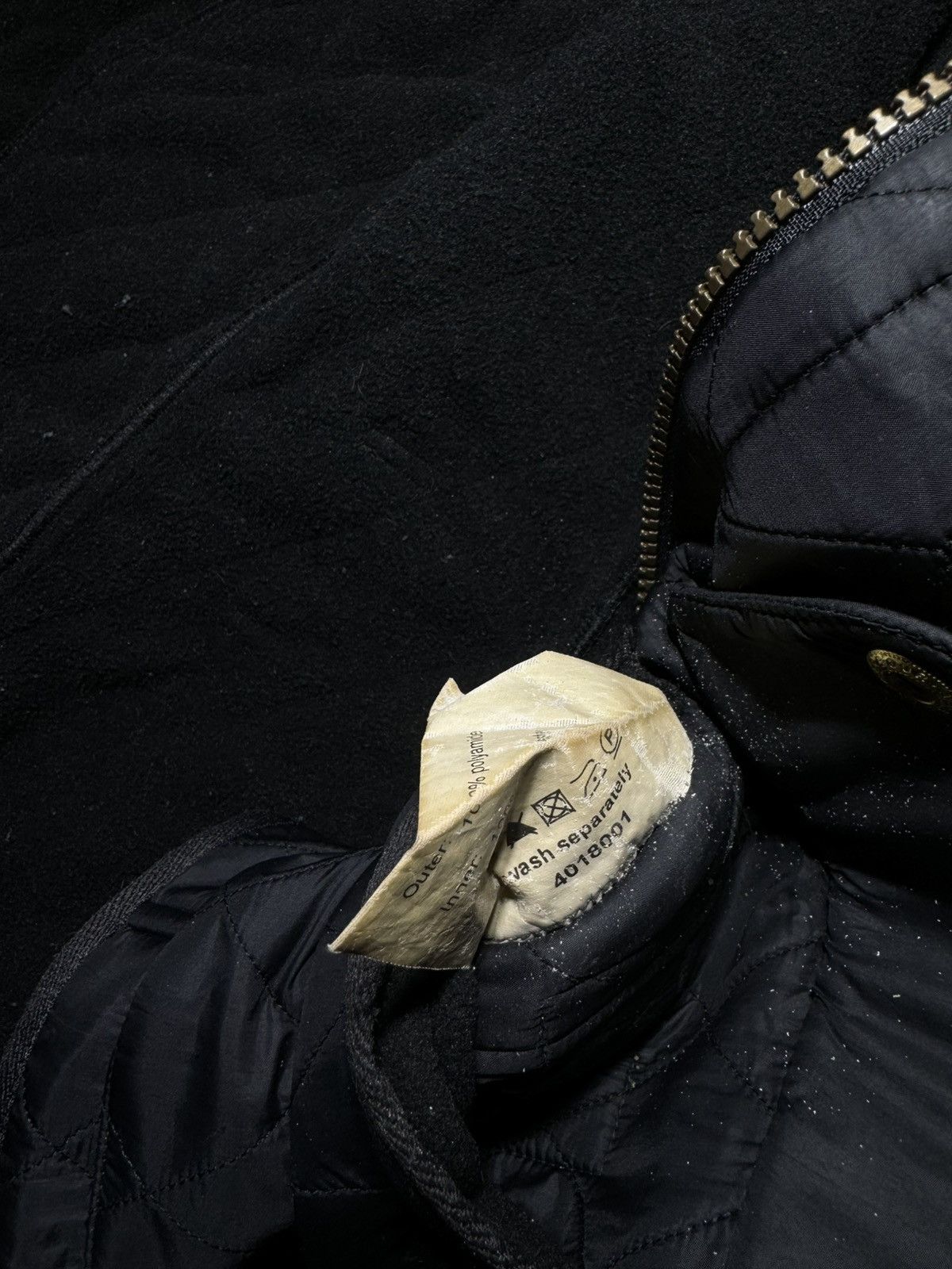 Barbour × Vintage Barbour International Black “Polar Quilt” Lined Jacket Size S / US 4 / IT 40 - 13 Thumbnail