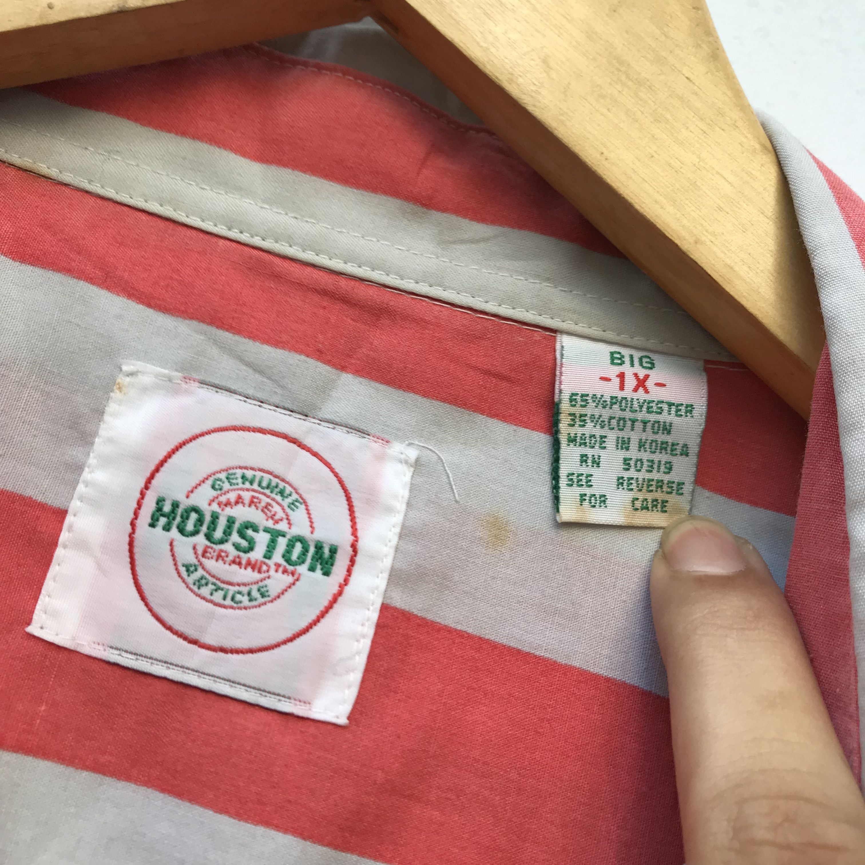 Vintage Vintage american classic Houston red candy stripes size xl Size US XL / EU 56 / 4 - 10 Thumbnail
