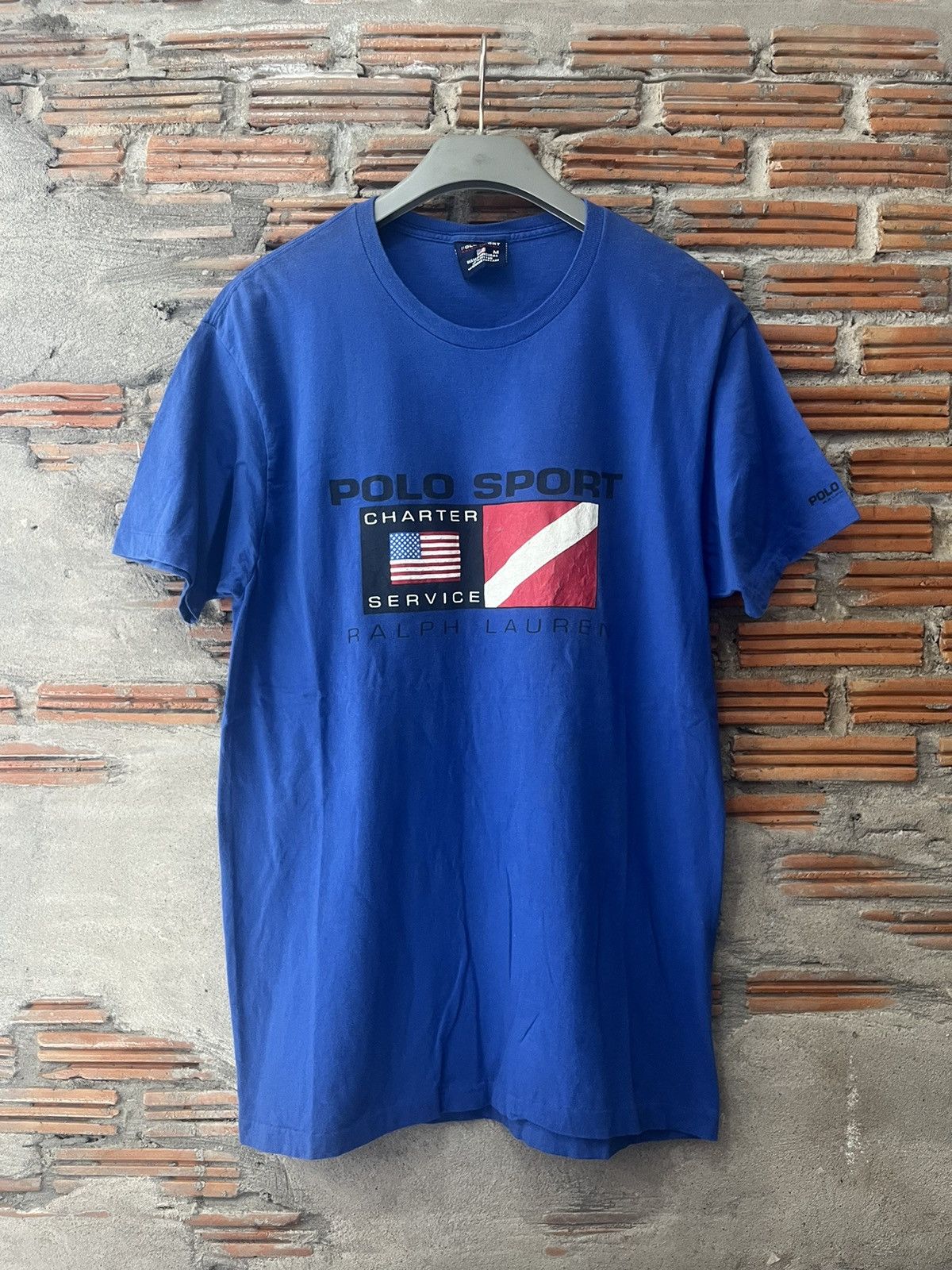 Polo Ralph Lauren Vintage POLO SPORT RALPH LAUREN Charter Service 90’s Tshirt Size US M / EU 48-50 / 2 - 2 Thumbnail