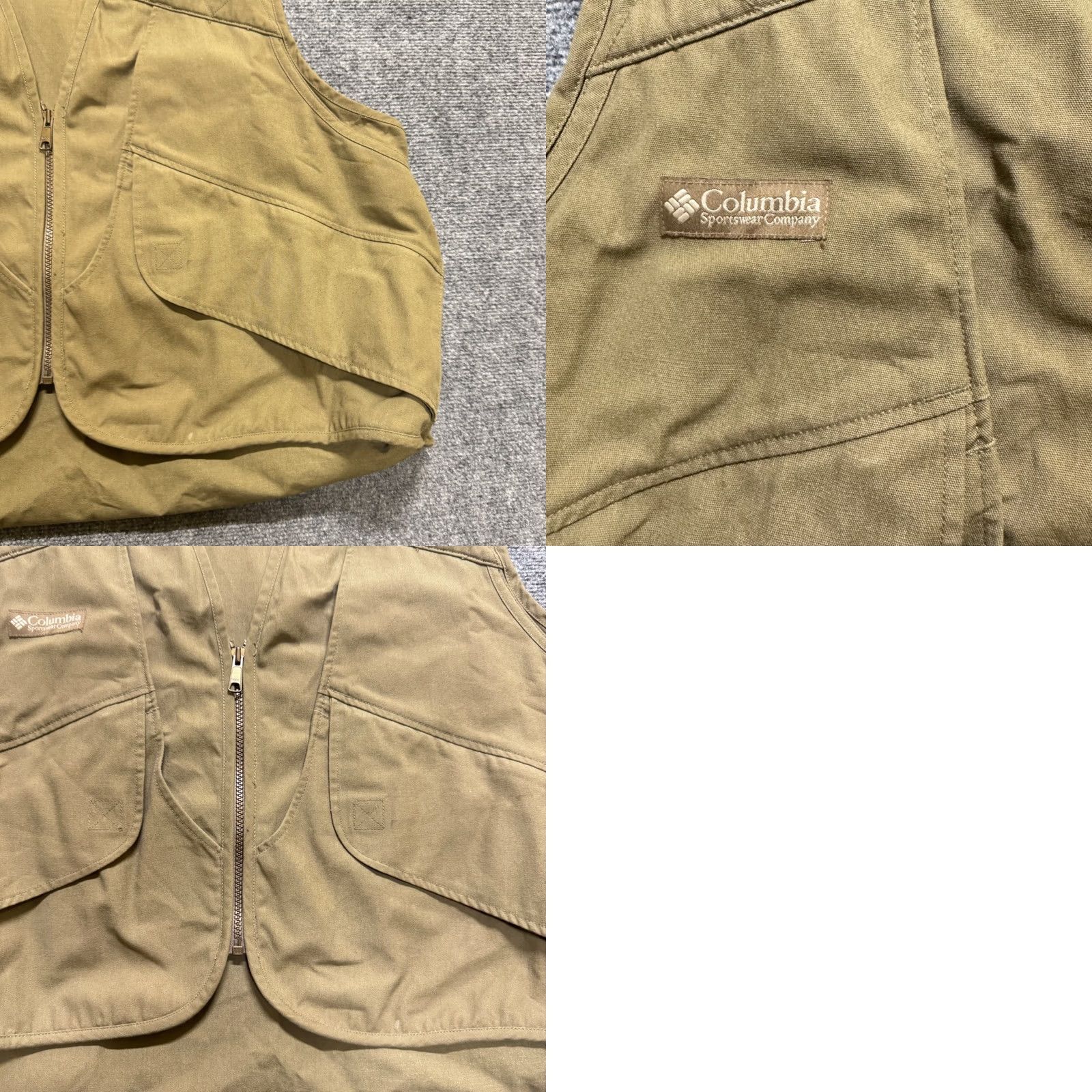 Vintage VINTAGE Columbia Vest Mens XL Beige Tan Hunting Shooting USA Made Pouch Full Zip Size US XL / EU 56 / 4 - 8 Thumbnail