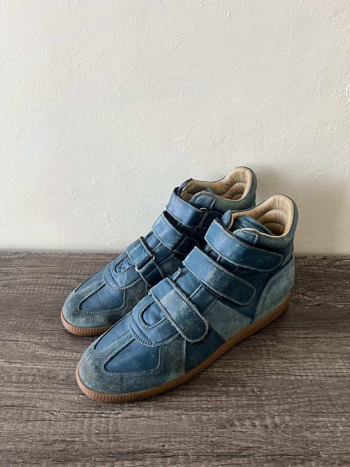 Maison Margiela MAISON MARGIELA HIGH-TOP VELCRON SNEAKERS Size US 9 / EU 42 - 1 Thumbnail