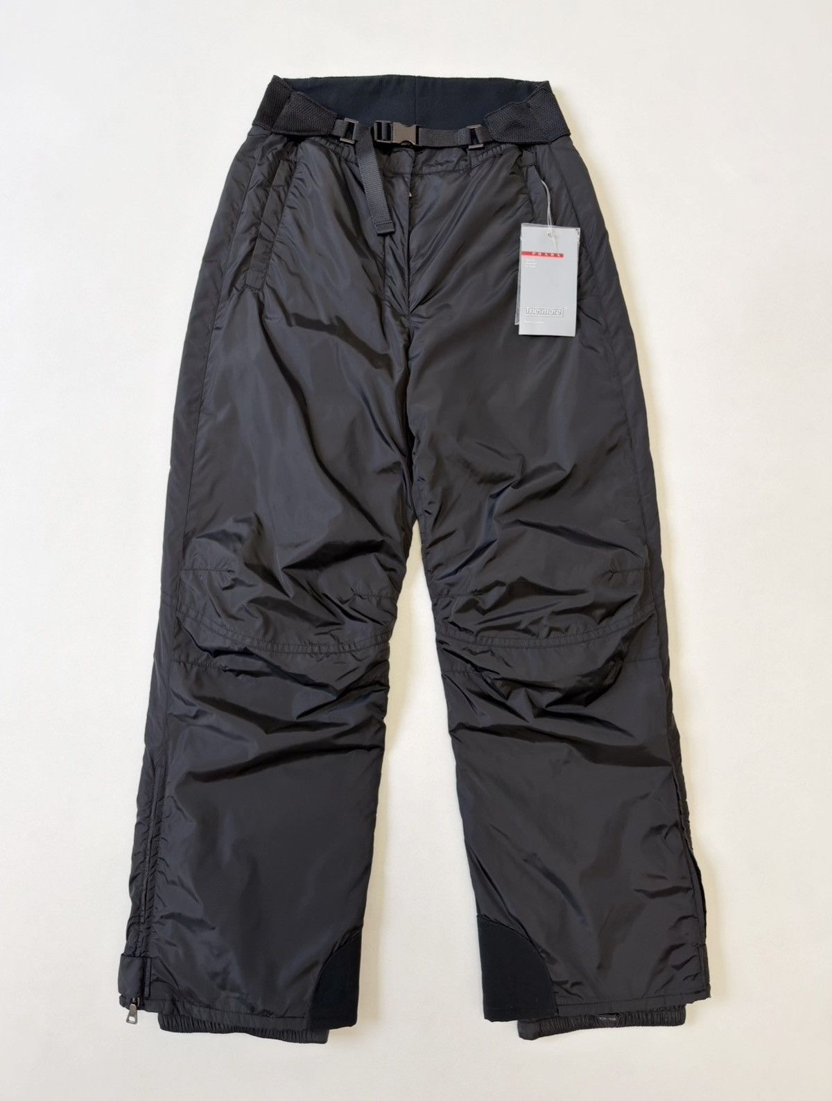 Prada Mid 2000s Black Nylon Ski Trousers Size 26" / US 2 / IT 38 - 1 Thumbnail