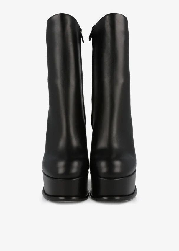 Alexander McQueen o1y0225 Ankle Boots in Black Size US 9 / IT 39 - 2 Thumbnail