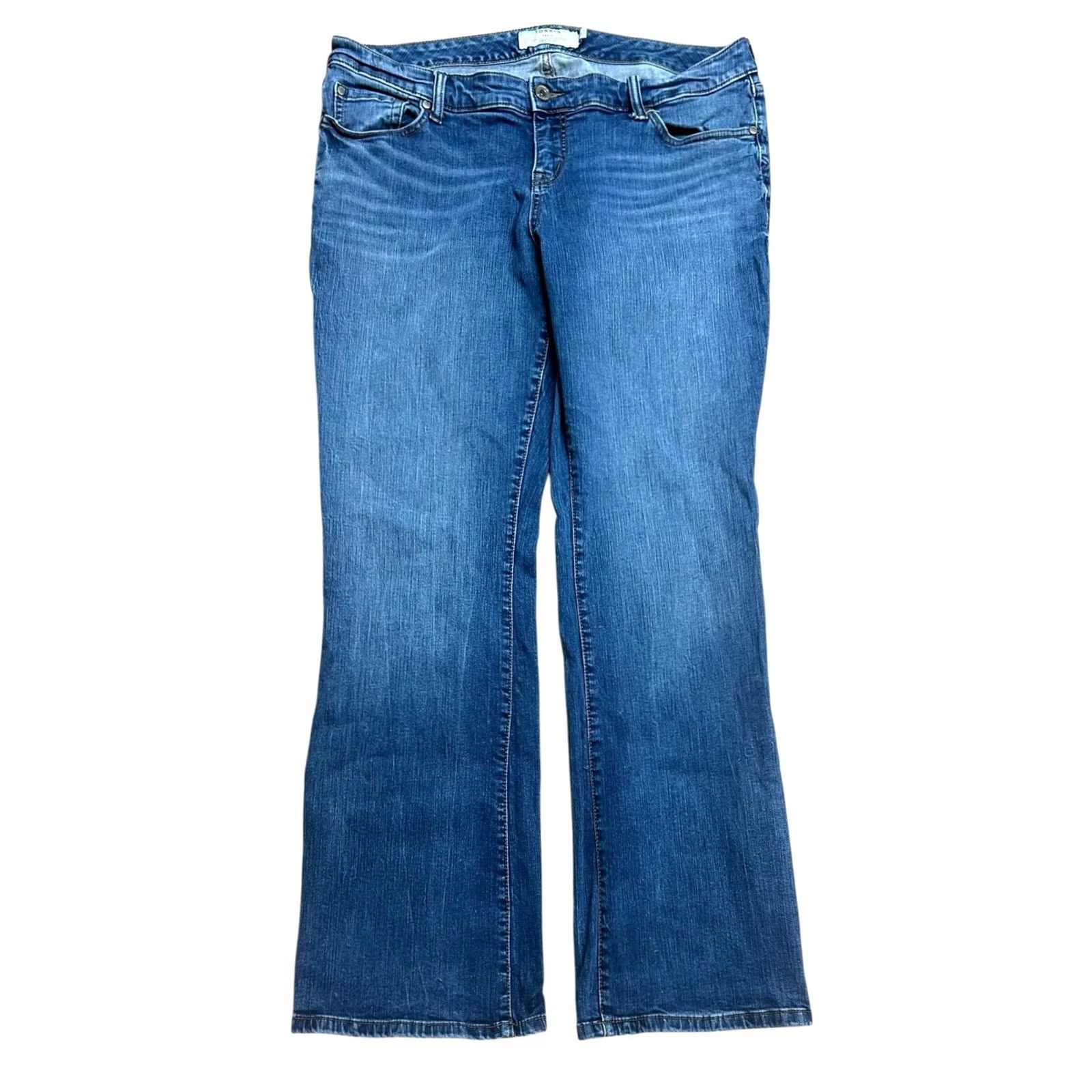 Torrid Torrid Jeans Women 18R Blue Straight Leg Stretch Denim Regular Mid Rise City Bohemian 5-Pocket Size 40" / US 18 - 2 Thumbnail