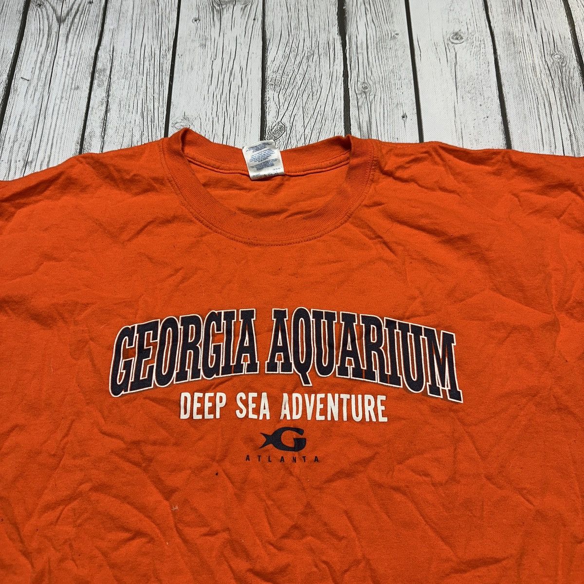 Gildan × Vintage Vintage Georgia Aquarium tee Size US XXL / EU 58 / 5 - 3 Thumbnail