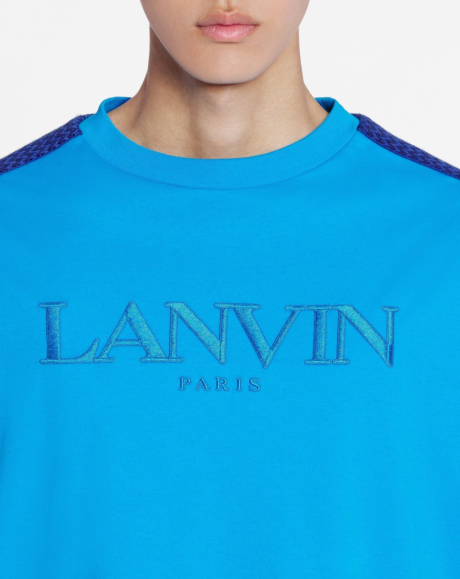 Lanvin o1mle0825 Curb Side Lanvin Loose-Fitting T-Shirt in Blue Size US S / EU 44-46 / 1 - 5 Thumbnail