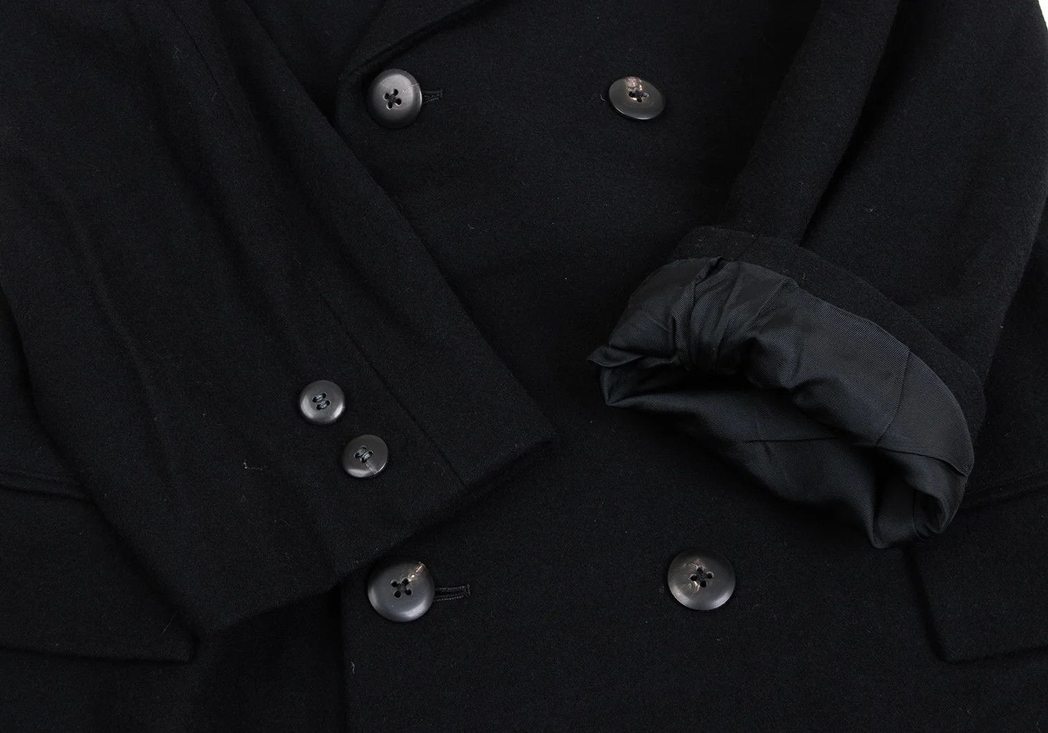 Yohji Yamamoto Yohji Yamamoto Felt Wool Double Jacket Size US S / EU 44-46 / 1 - 9 Thumbnail