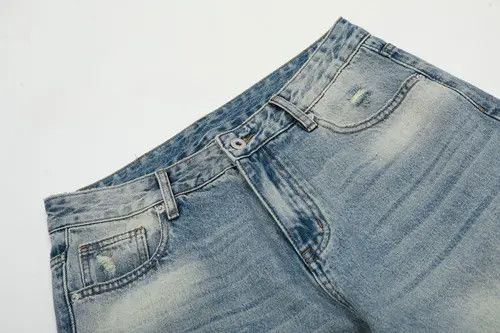 VIBE American retro washed cleanfit light-colored jeans Size US 32 / EU 48 - 5 Thumbnail