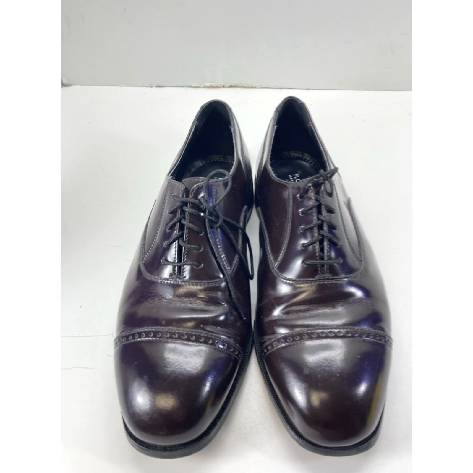 Florsheim Florsheim Lexington Cap Toe Oxford Shoes Men 10.5 EEE Burgundy Leather 17067-05 Size ONE SIZE - 2 Thumbnail