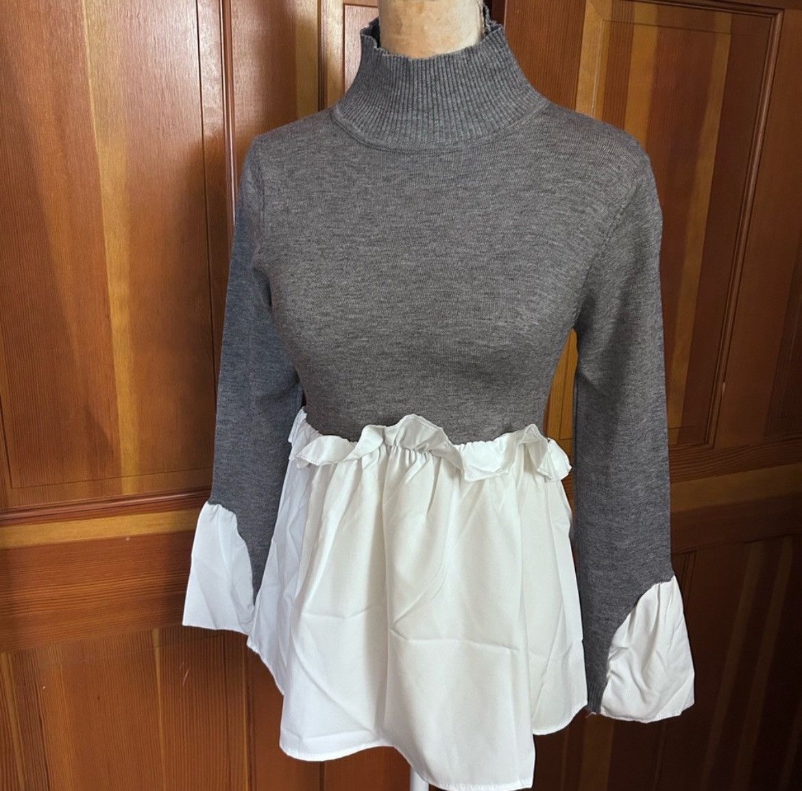 Designer × Other NWT, Lavishly Paris Womens Ladies 2 in 1 Layered Blouse Size M / US 6-8 / IT 42-44 - 11 Thumbnail