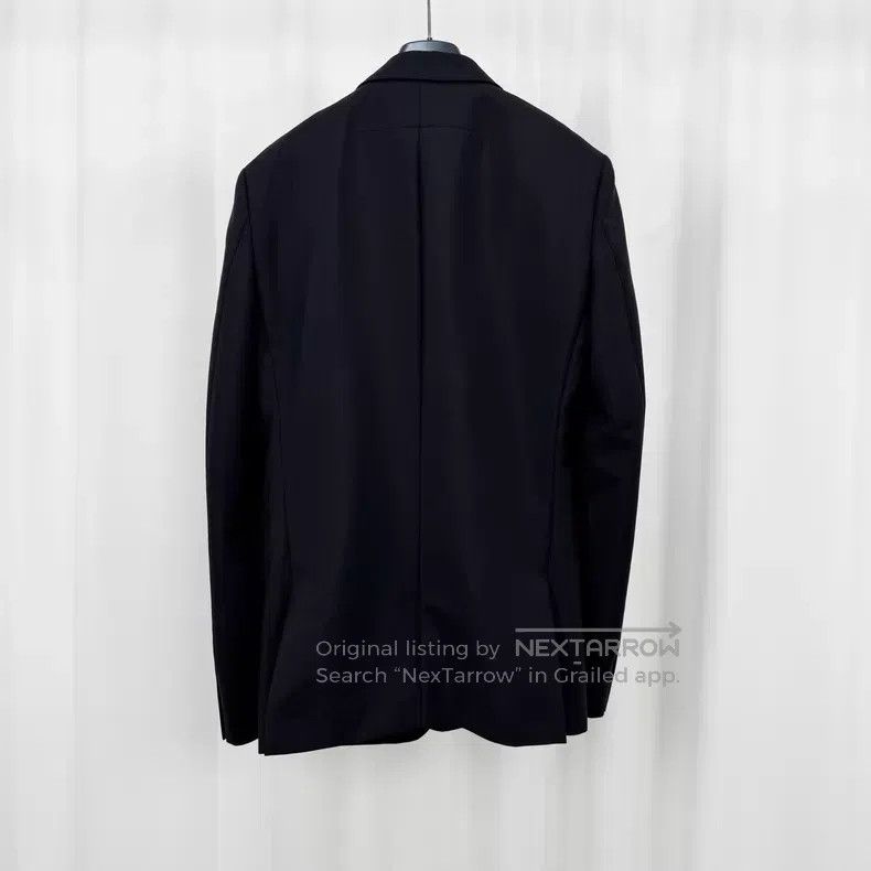 Givenchy Givenchy Black Wool Blazer Jacket with Steel Logo Size US M / EU 48-50 / 2 - 2 Thumbnail