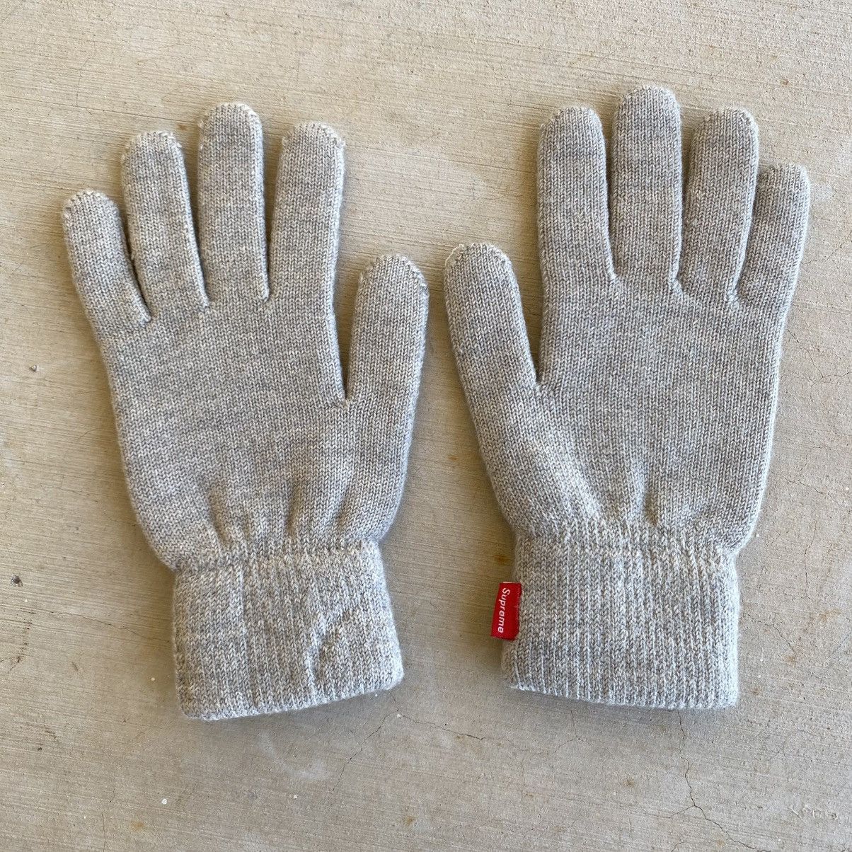 Supreme Supreme Deerskin Gloves Beige 2010 Vintage Designer Wool Size ONE SIZE - 3 Thumbnail