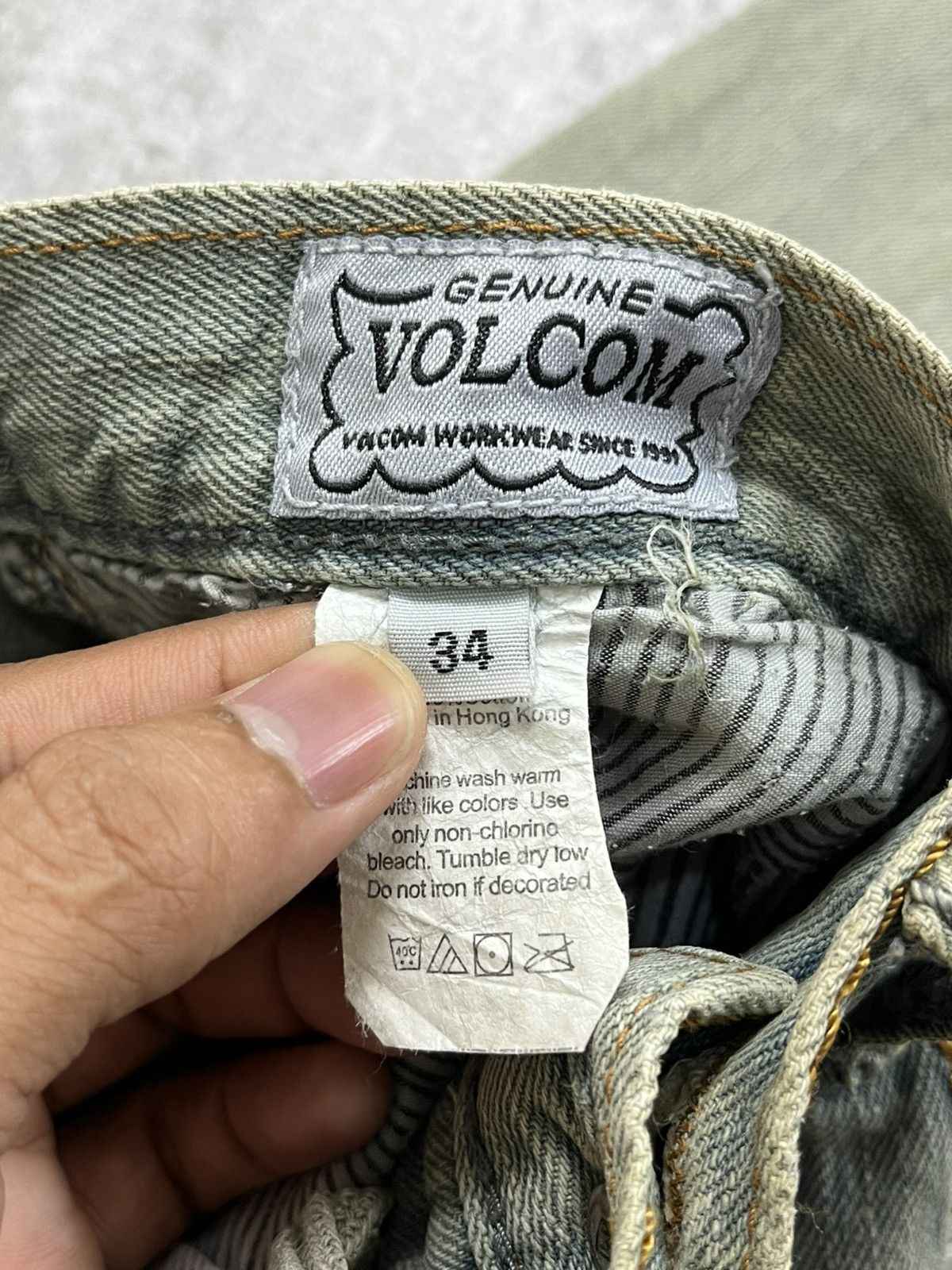 Volcom Vintage Volcom Spellout Baggy Jeans Size US 36 / EU 52 - 10 Thumbnail