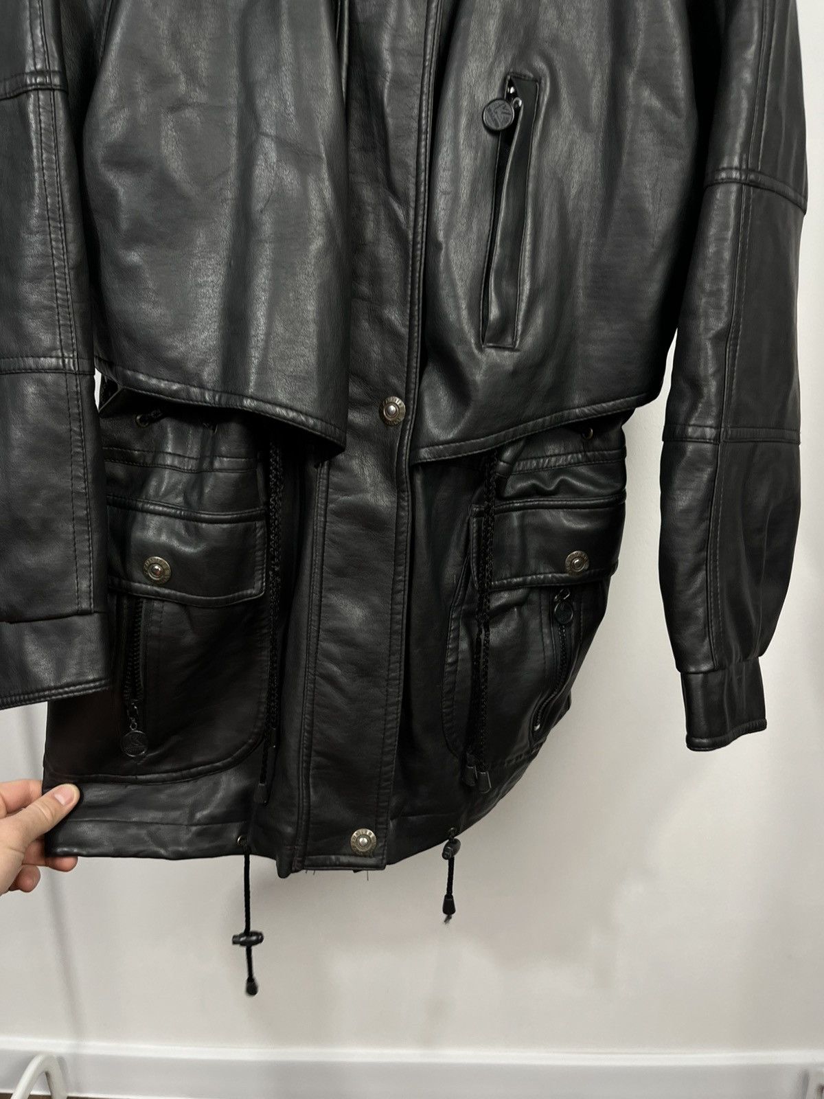 Leather Women’s Black Genuine Leather Coat Jacket Size XL Size XL / US 12-14 / IT 48-50 - 6 Thumbnail