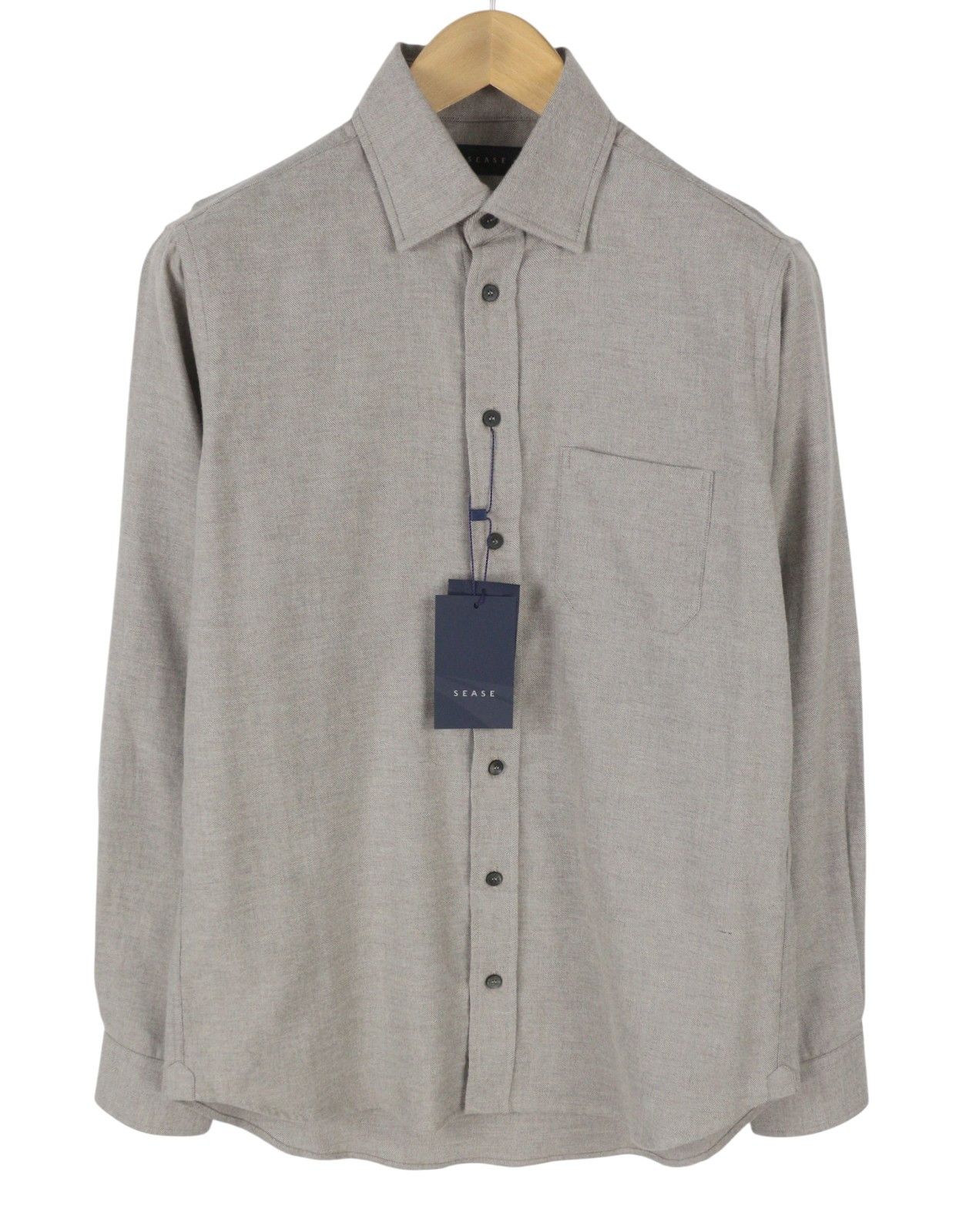 SEASE SI033 CAMICA CLASSICA BD 2.0 S Grey Melange 90126 Size US S / EU 44-46 / 1 - 2 Thumbnail