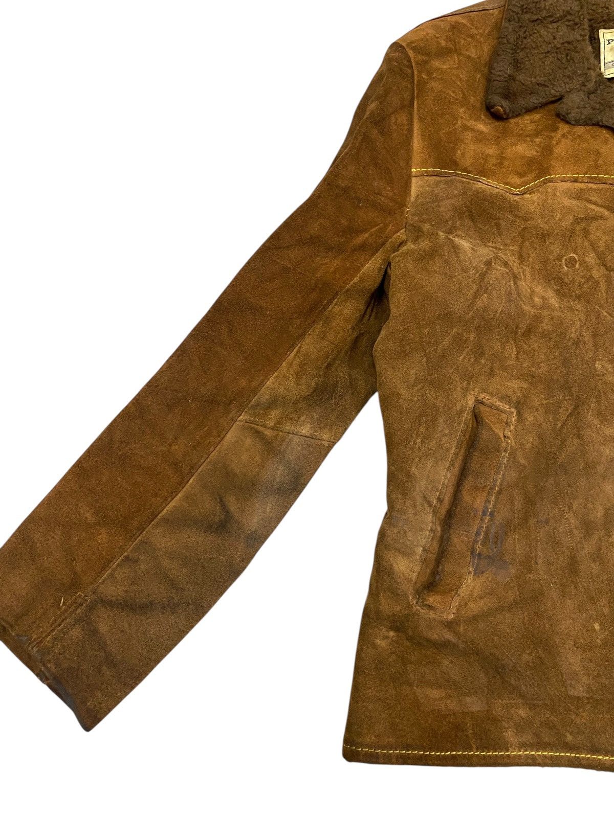 Vintage Vintage Pioneer Wear Suede Sherpa Jacket Western Rancher USA Size US M / EU 48-50 / 2 - 7 Thumbnail