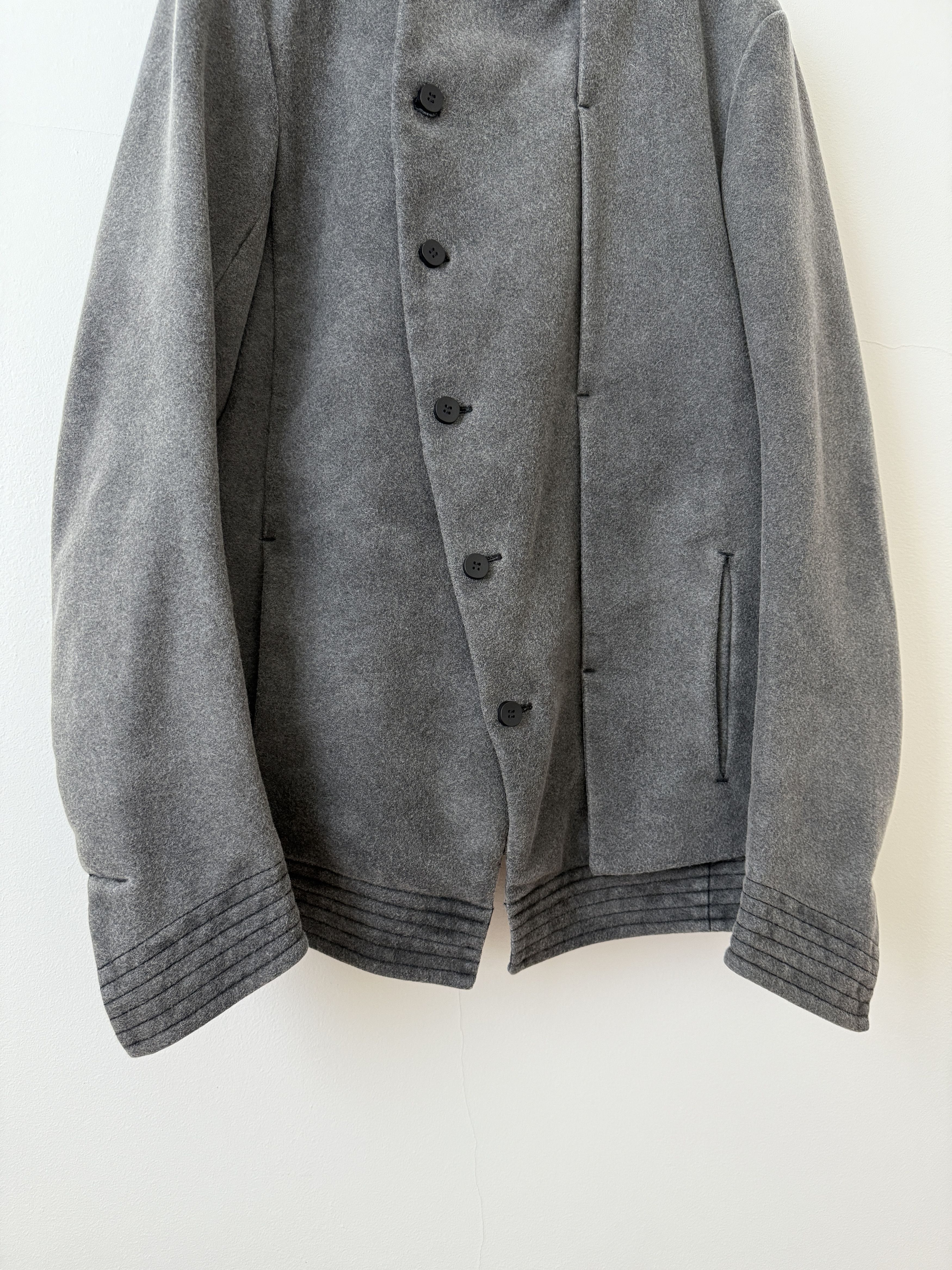Masnada Wool Asymmetrical Peacoat Size US M / EU 48-50 / 2 - 10 Thumbnail