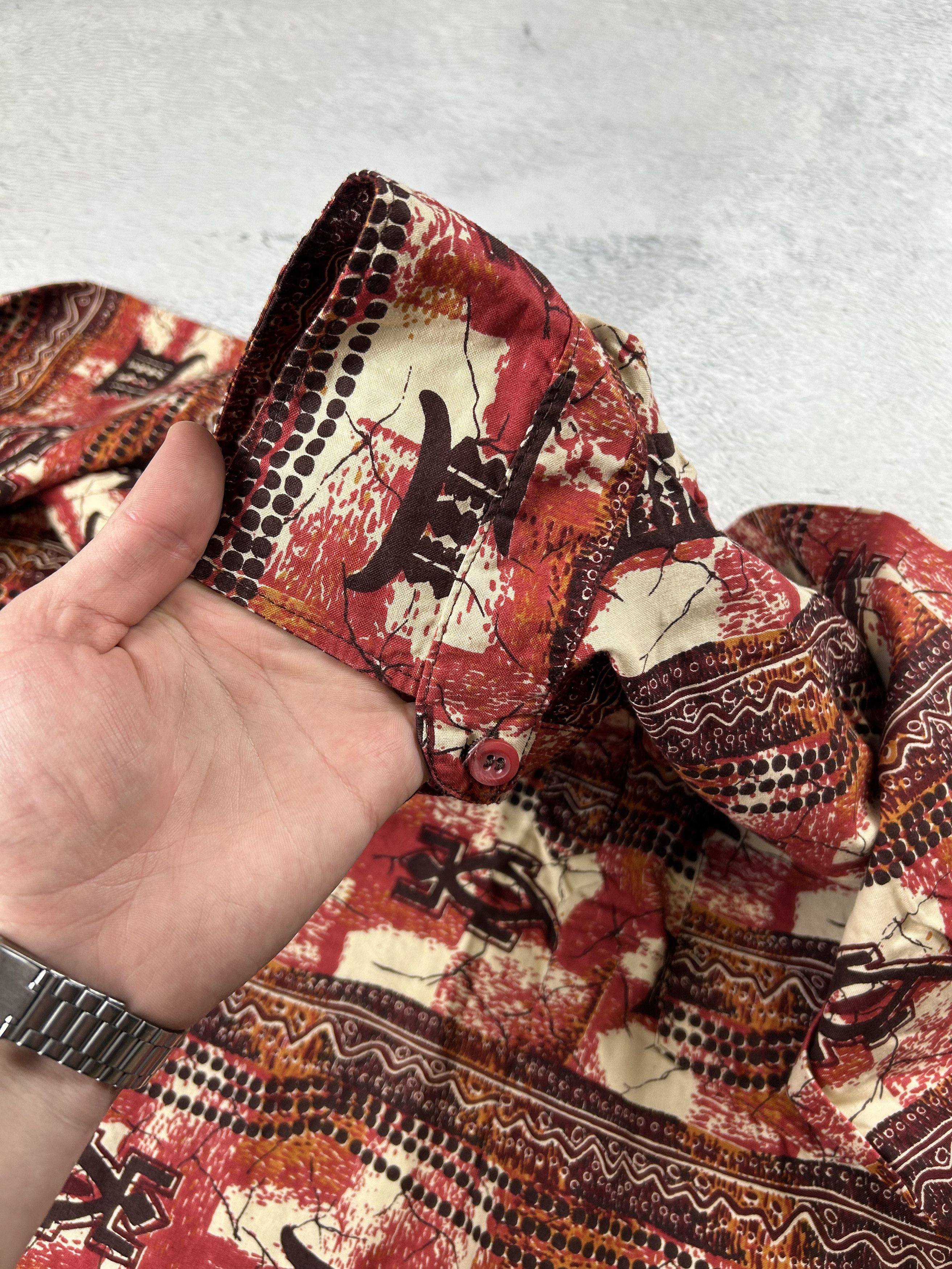 Flannel × Japanese Brand × Vintage Vintage Chinese shirts Monogram AOP Oldmoney Oversize Size US XL / EU 56 / 4 - 7 Thumbnail