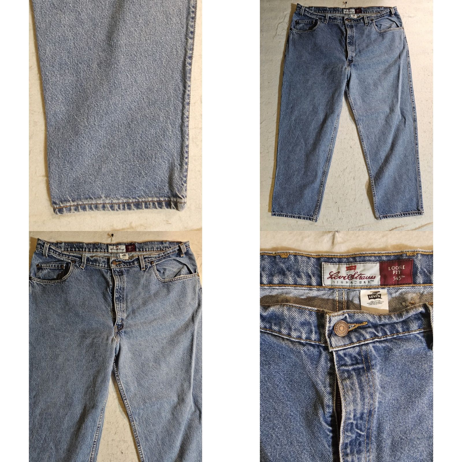 Levi's Vintage Levi 545 Jeans Denim Blue 90s Grunge Mens Size 44x30 Brown Tag Regular Fit Straight 5-Pocket Denim Jeans Mens Size US 44 / EU 60 - 8 Thumbnail