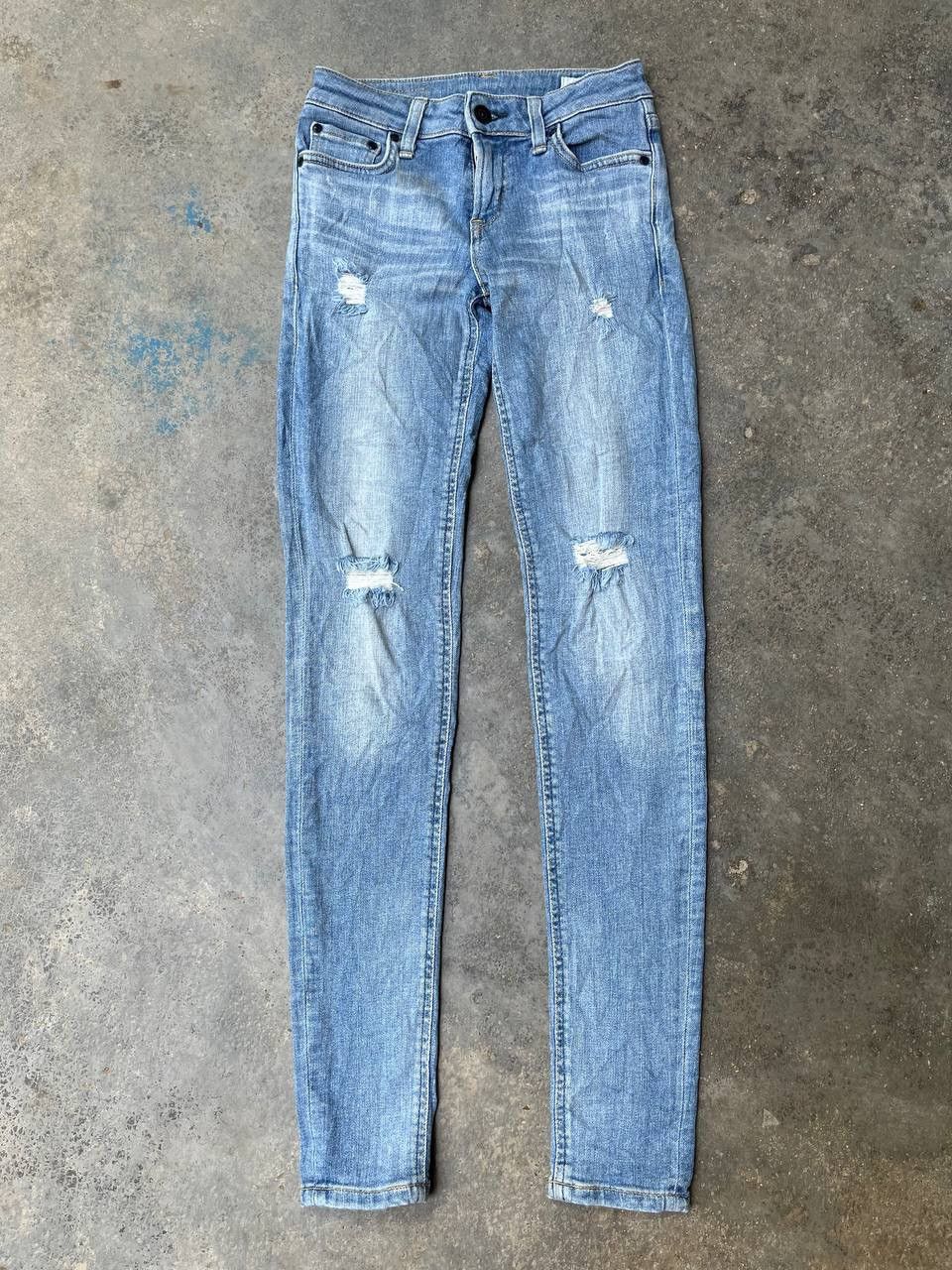 Edwin EDWIN JEANS LADY SLIM FITS DISTRESSED STYLE RARE Size 28" / US 6 / IT 42 - 5 Thumbnail