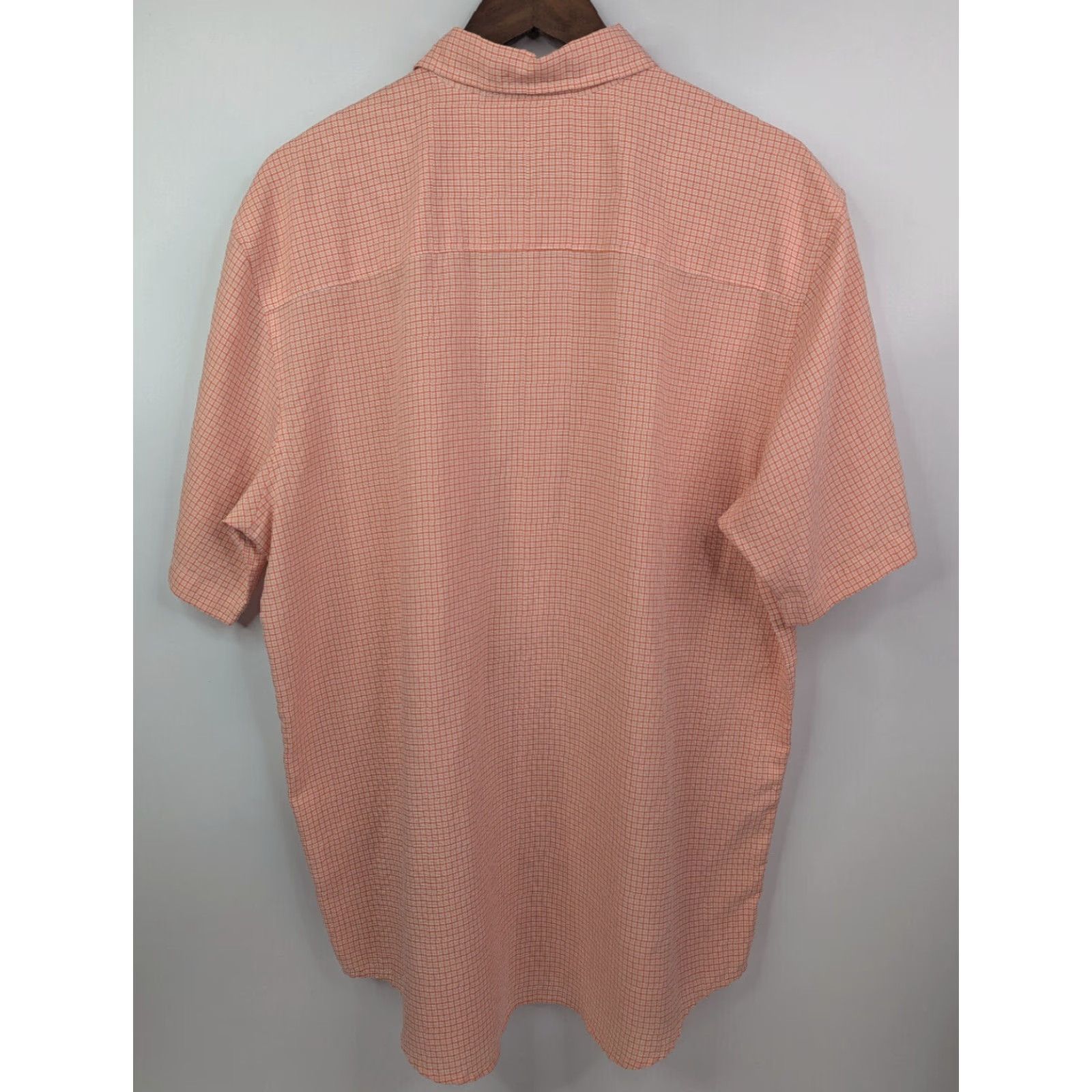Quiksilver Quiksilver Orange Check Short Sleeve Button Up Shirt Men L Board Riding Size US L / EU 52-54 / 3 - 3 Thumbnail
