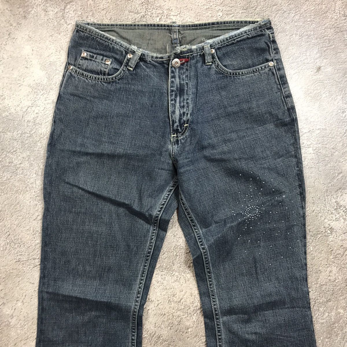 If Six Was Nine vintage Faded Jeans japan distressed denim spring pants 90s Size 29" - 2 Thumbnail