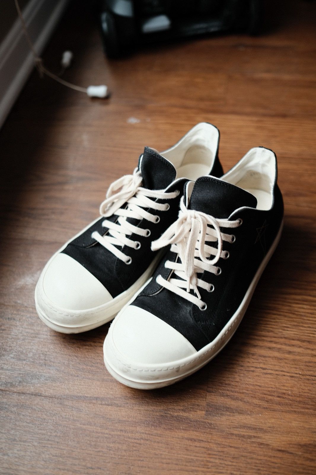 RICK OWENS DRKSHDW LOW スニーカー 40 Buy Rick Owens DRKSHDW Gethsemane Cotton Low 'Triple Black