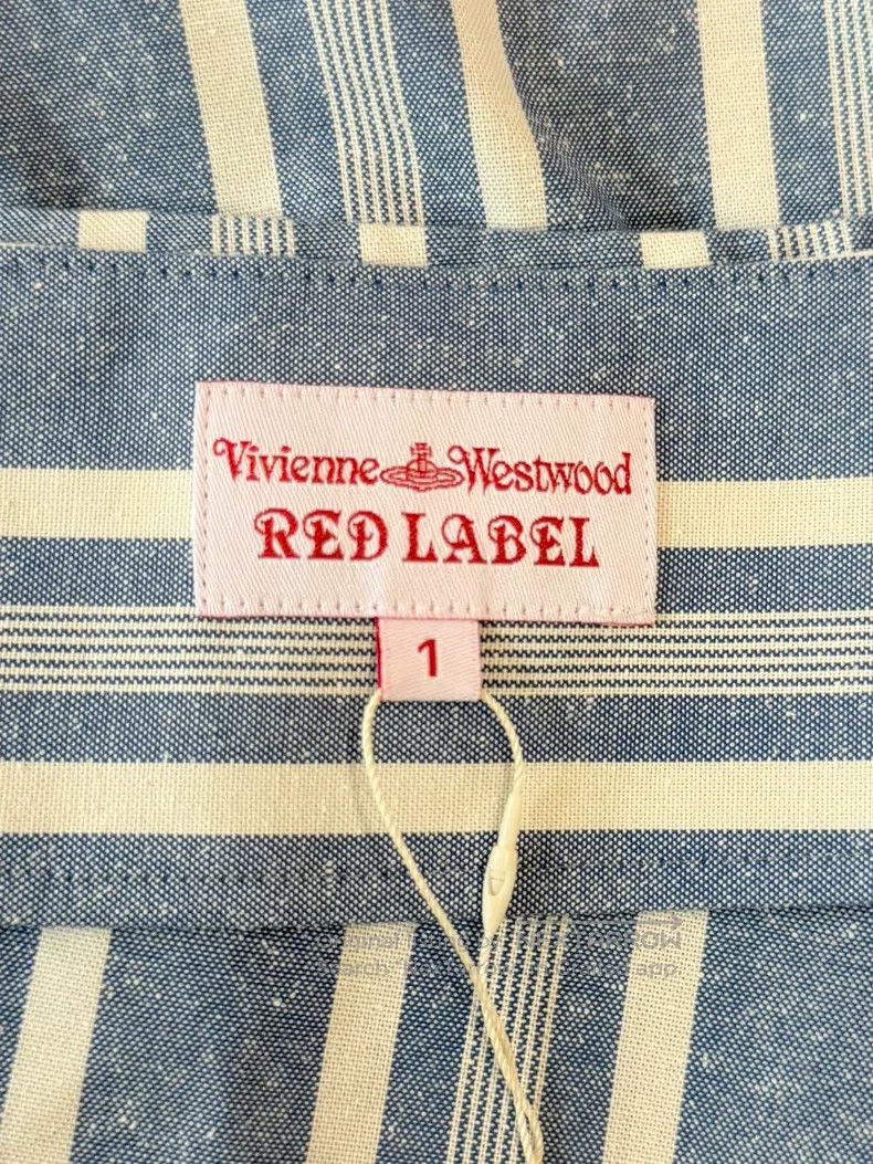 Vivienne Westwood Vivienne Westwood size 1 Blue and white striped half-length Size 42" / US 20 - 4 Thumbnail
