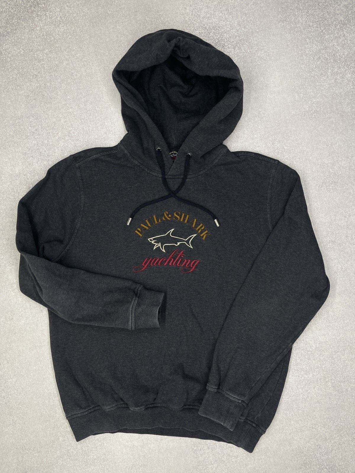 Paul & Shark Mens Paul Shark Yachting Grey Hoodie Center Big Logo Size US L / EU 52-54 / 3 - 2 Thumbnail