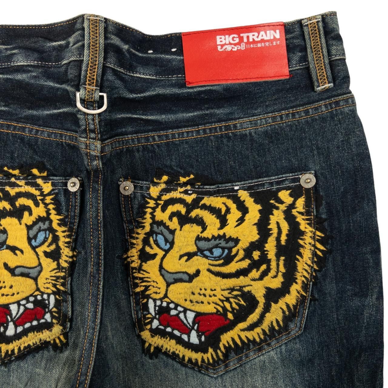 Other Vintage Big Train Embroidered Tiger Japanese Denim Jeans W35 Size US 35 - 6 Thumbnail