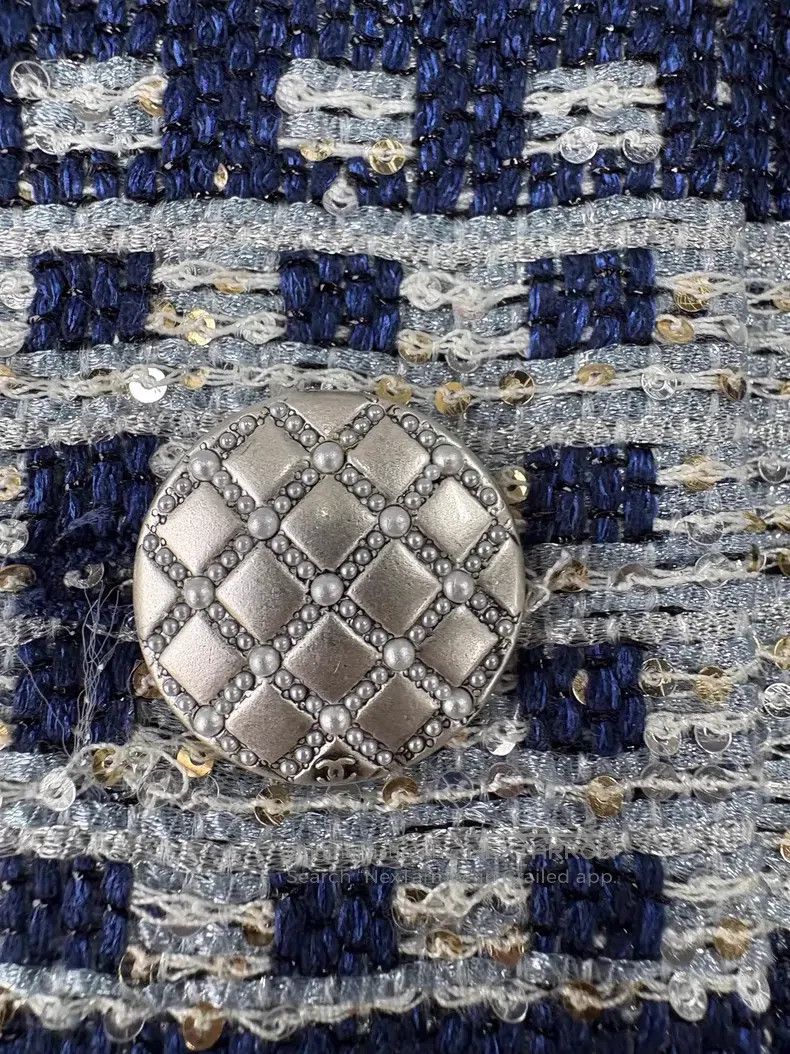 Chanel Chanel 17P Heavy Industry Blue and White Striped Sequin Wo Size XS / US 0-2 / IT 36-38 - 5 Thumbnail