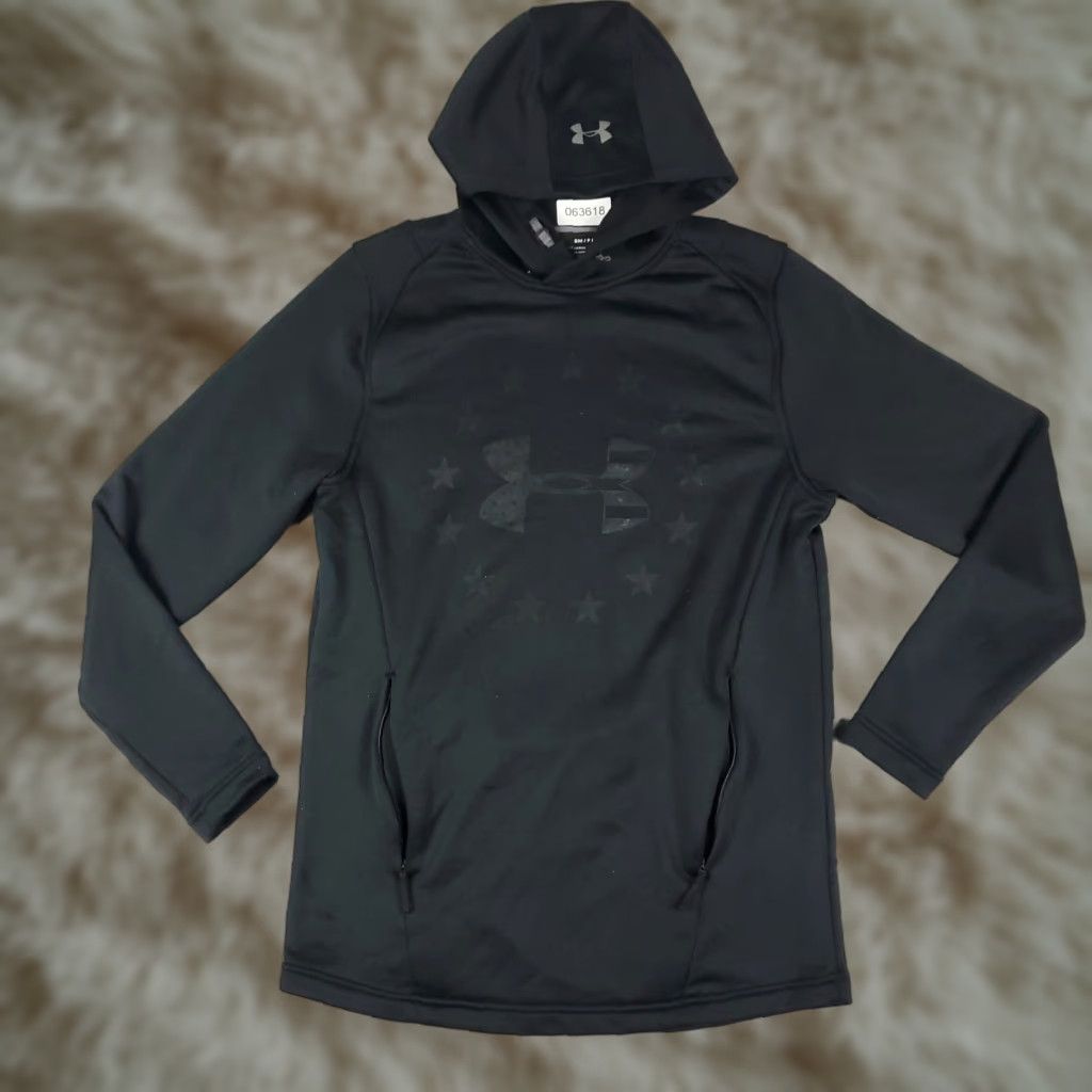 Under Armour Under Armour Hoodie Mens Small Black Pullover Sweatshirt Sweatery? Size US S / EU 44-46 / 1 - 1 Thumbnail