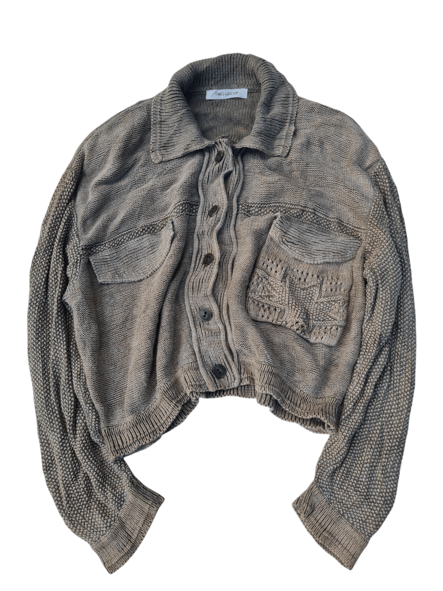 Japanese Brand × Vintage Vintage Japanese Knitwear Button Up Size US L / EU 52-54 / 3 - 1 Thumbnail