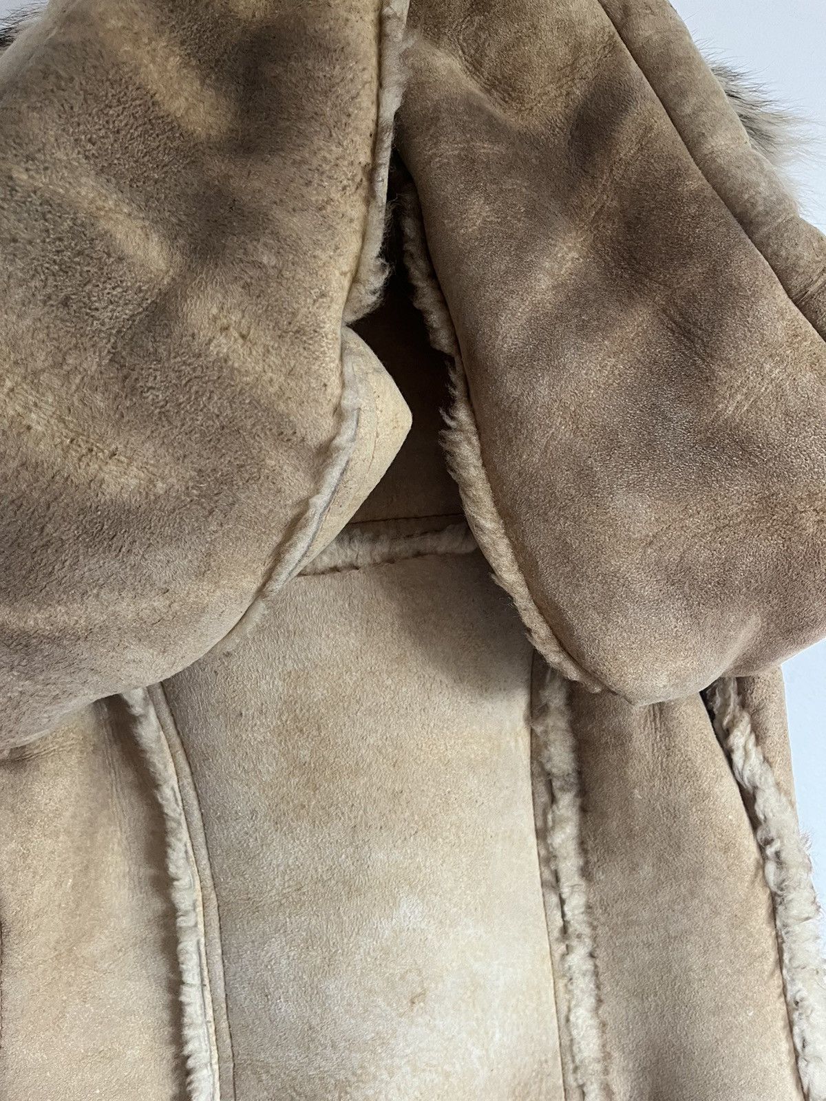 Genuine Leather Shearling Sheepskin Jacket For Woman’s Size L / US 10 / IT 46 - 7 Thumbnail
