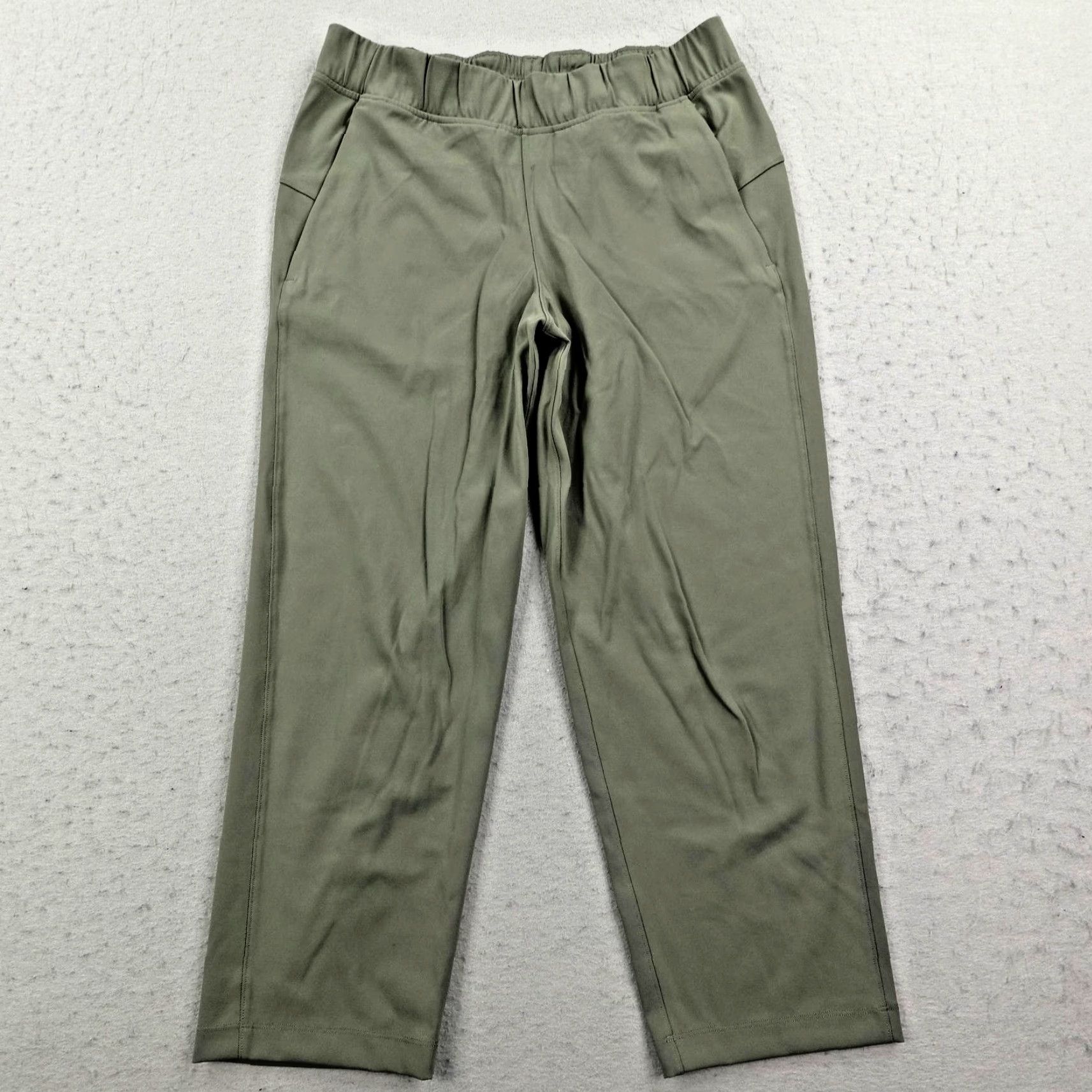 Lululemon Lululemon Pants Womens 6 Green Luxtreme Slim Fit Pull On Mid Rise Cropped Yoga Size 28" / US 6 / IT 42 - 2 Thumbnail