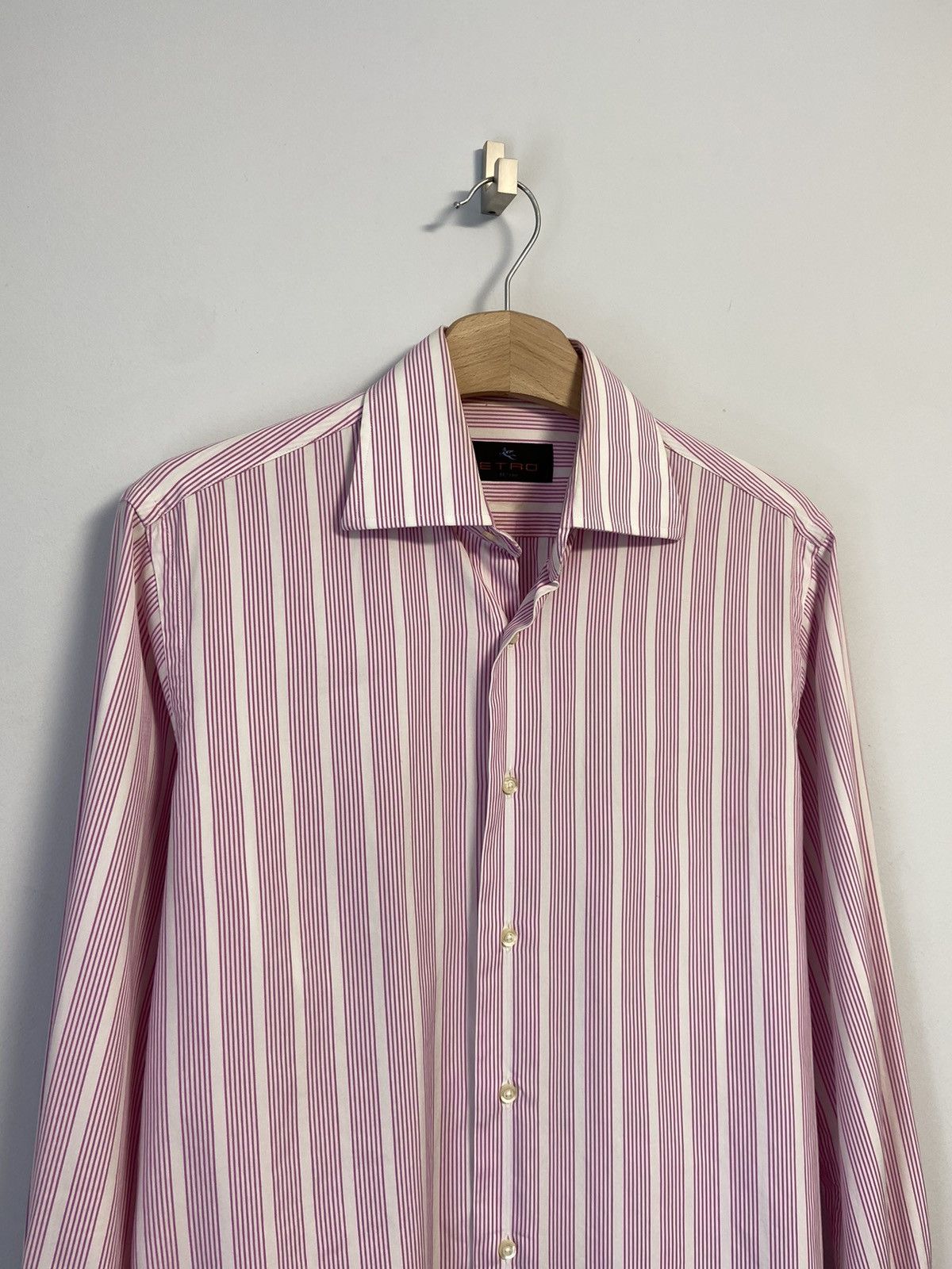 Etro Etro Milano Button Up Shirt Pink Size US L / EU 52-54 / 3 - 2 Thumbnail