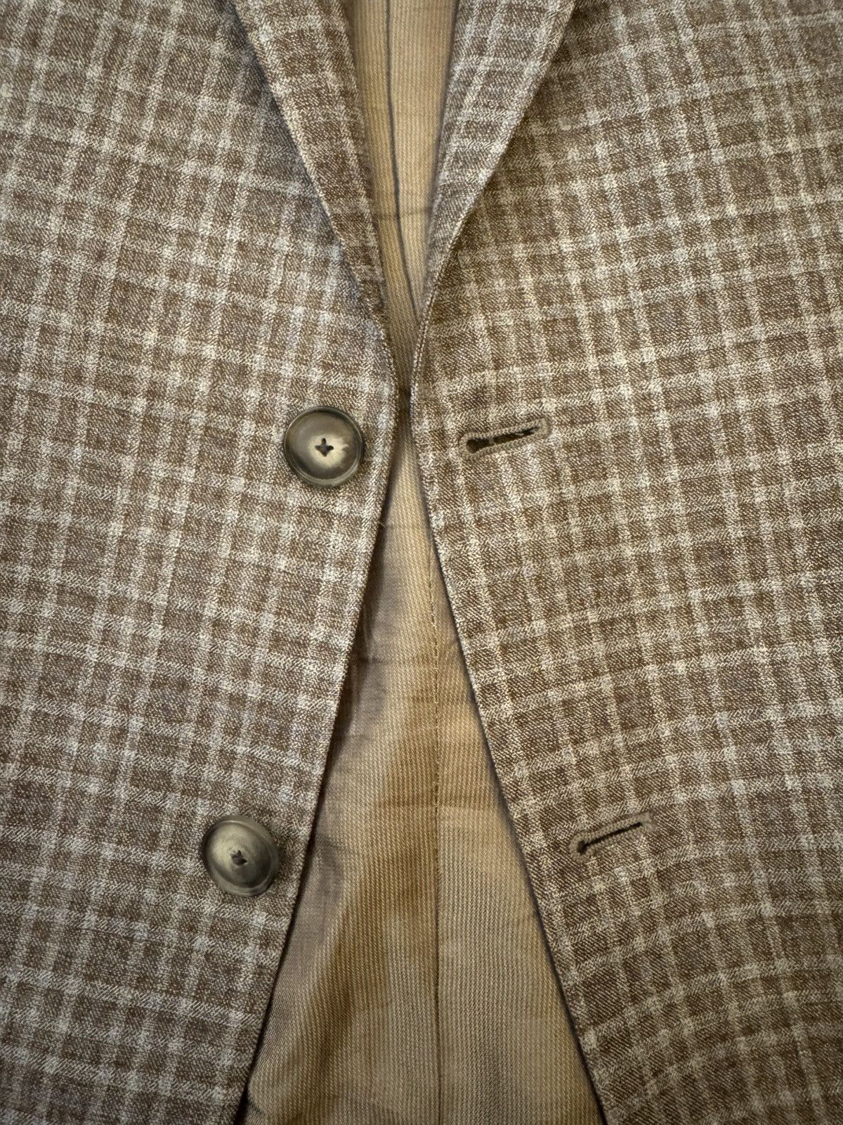 Emporio Armani Emporio Armani M Line Super 130’s Wool Check Blazer (IT 52) Size 52R - 4 Thumbnail