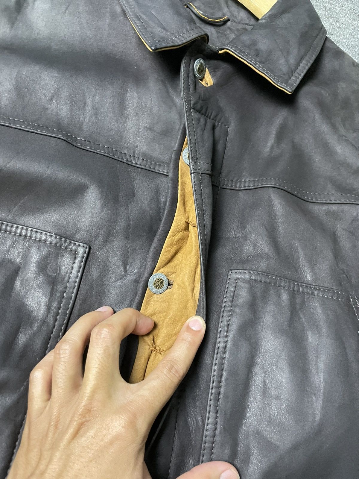 Timberland × Vintage VINTAGE TIMBERLAND LEATHER SUEDE JACKET (87) Size US M / EU 48-50 / 2 - 9 Thumbnail