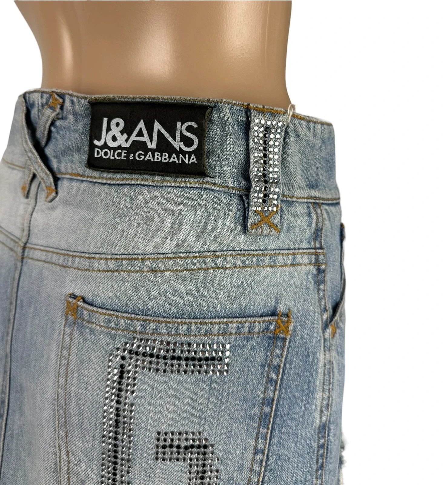 Dolce & Gabbana D&G Vintage Mini Skirt Denim size XS Size 26" / US 2 / IT 38 - 6 Thumbnail