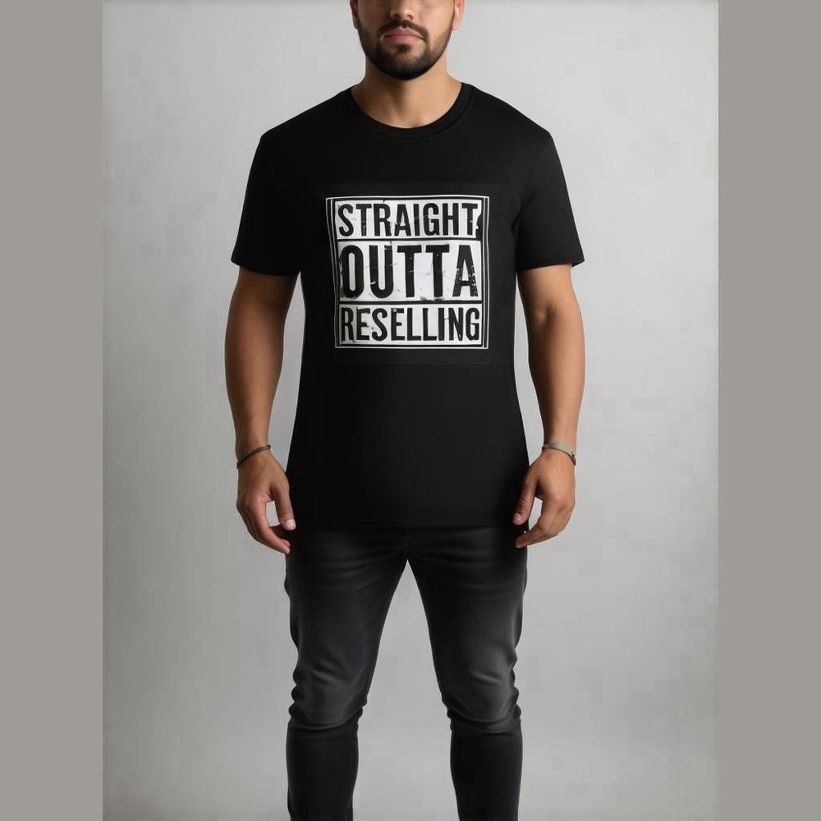Handmade Streetwear Graphic Tee Reseller Humor Straight Outta Size US XXL / EU 58 / 5 - 4 Thumbnail