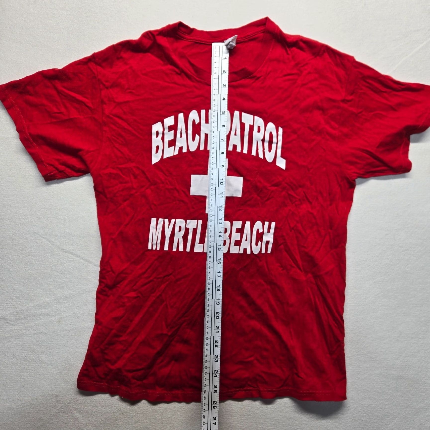 Delta Myrtle Beach Patrol Virginia VA Red Tee T-Shirt Short Sleeve Adult Men's L Large Shirt Size US L / EU 52-54 / 3 - 6 Thumbnail