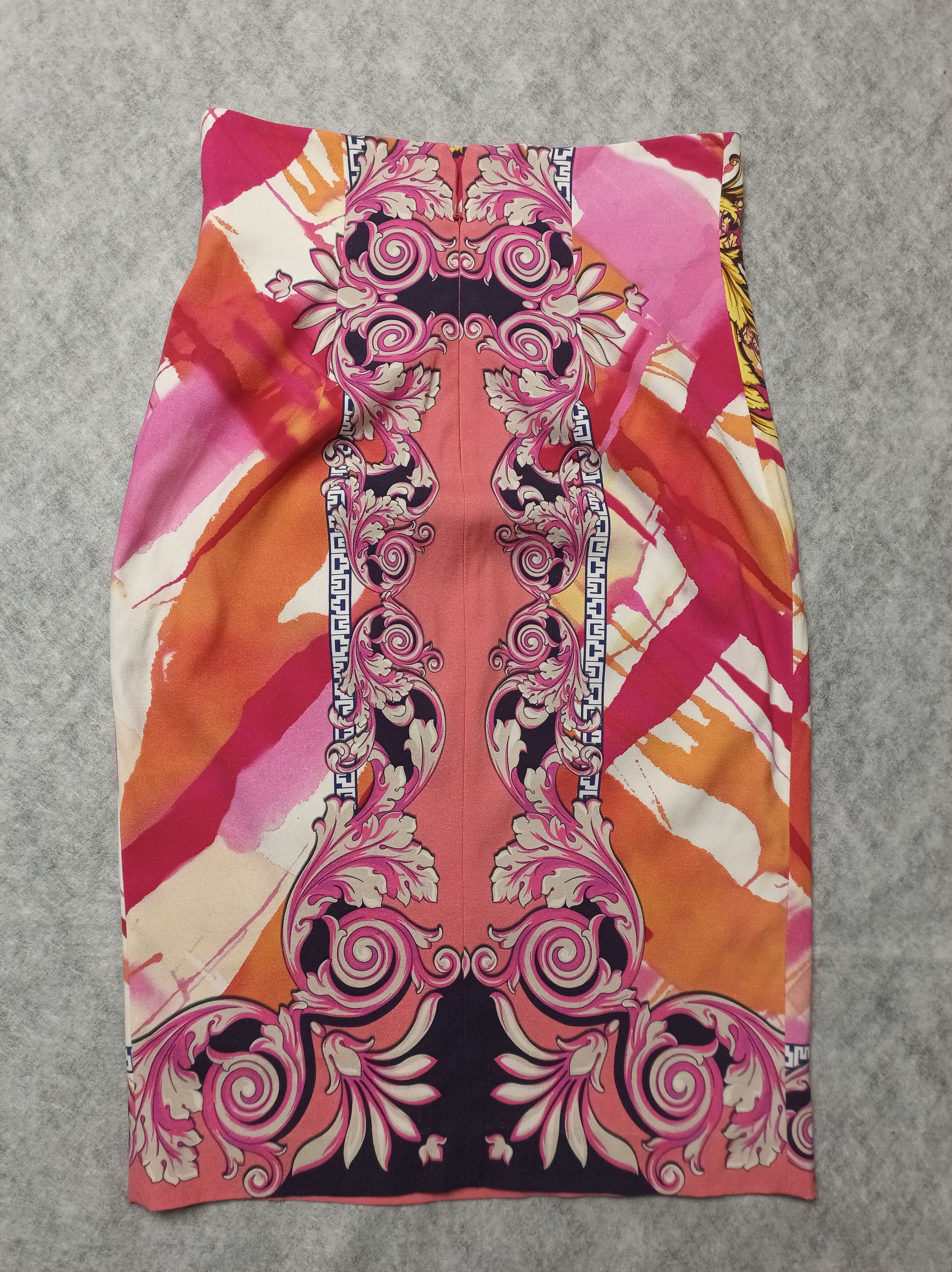 Versace Versace Collection Baroco Print Midi Skirt IT 42 Size 28" / US 6 / IT 42 - 6 Thumbnail