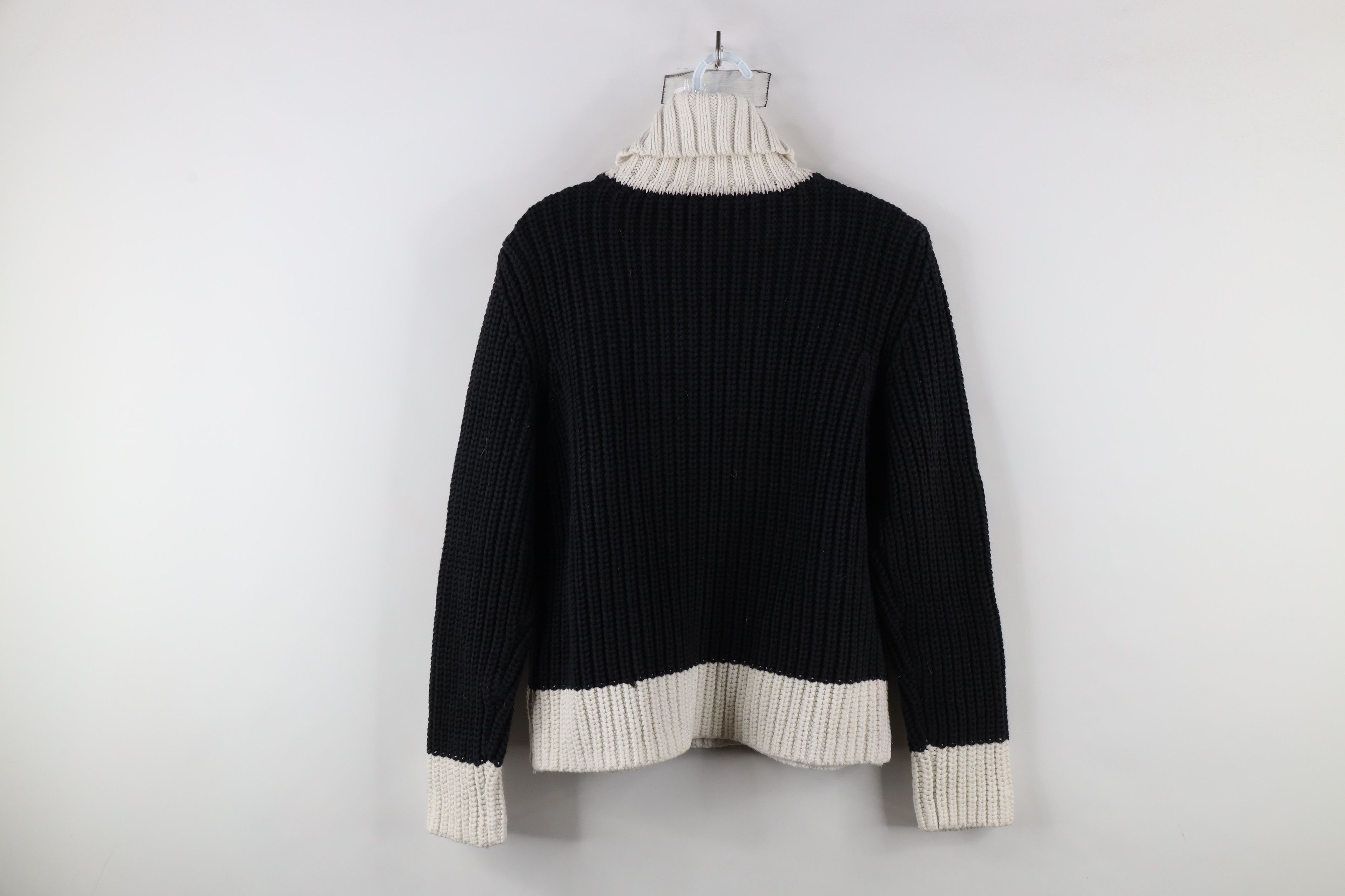 Tommy Hilfiger × Vintage Vintage 90s Tommy Hilfiger Ribbed Knit Turtleneck Sweater Size L / US 10 / IT 46 - 9 Thumbnail